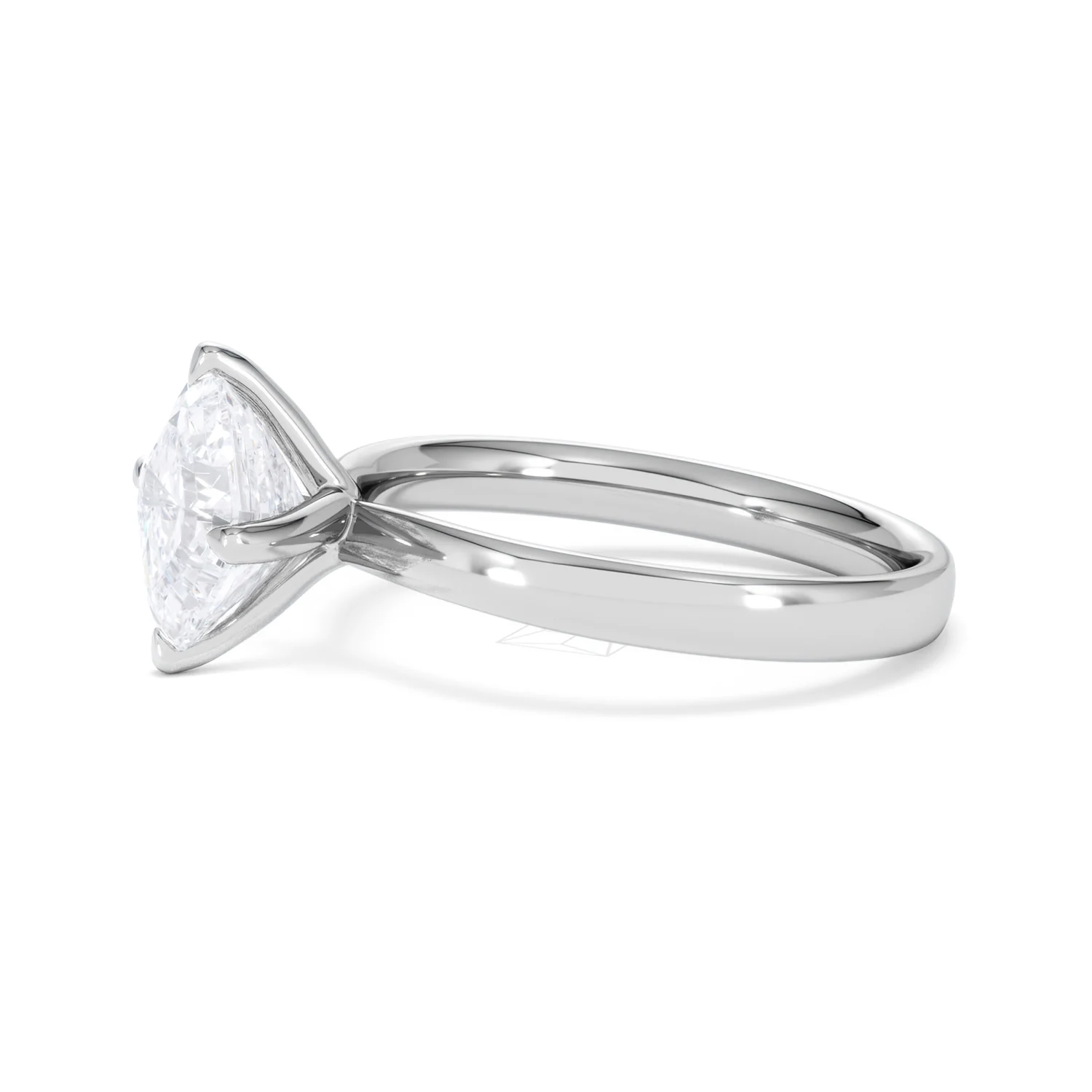 Origin Twist 2.00ct Asscher Cut Lab Diamond Solitaire Engagement Ring in 18K White Gold - Image 71