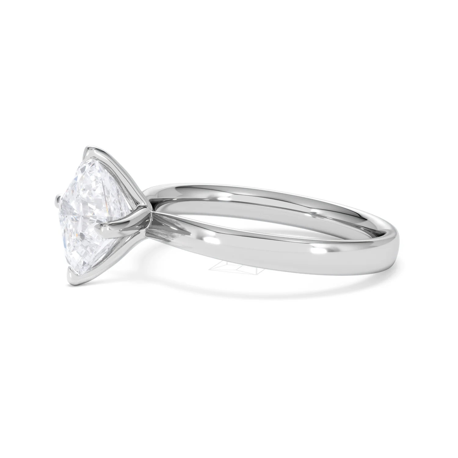 Origin Twist 2.00ct Asscher Cut Lab Diamond Solitaire Engagement Ring in 18K White Gold - Image 72