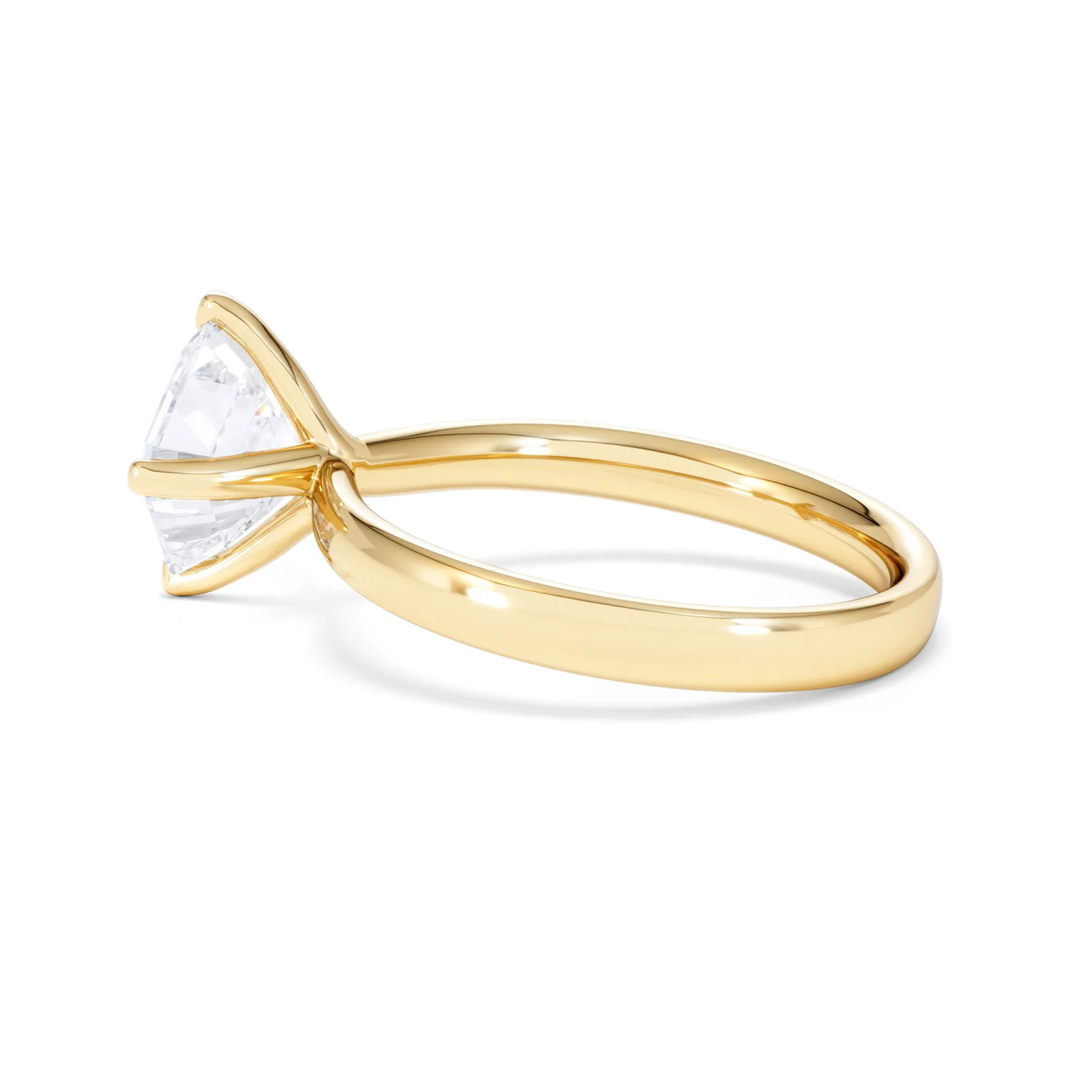 Origin Twist 2.00ct Asscher Cut Lab Diamond Solitaire Engagement Ring in 18K Yellow Gold - Image 63