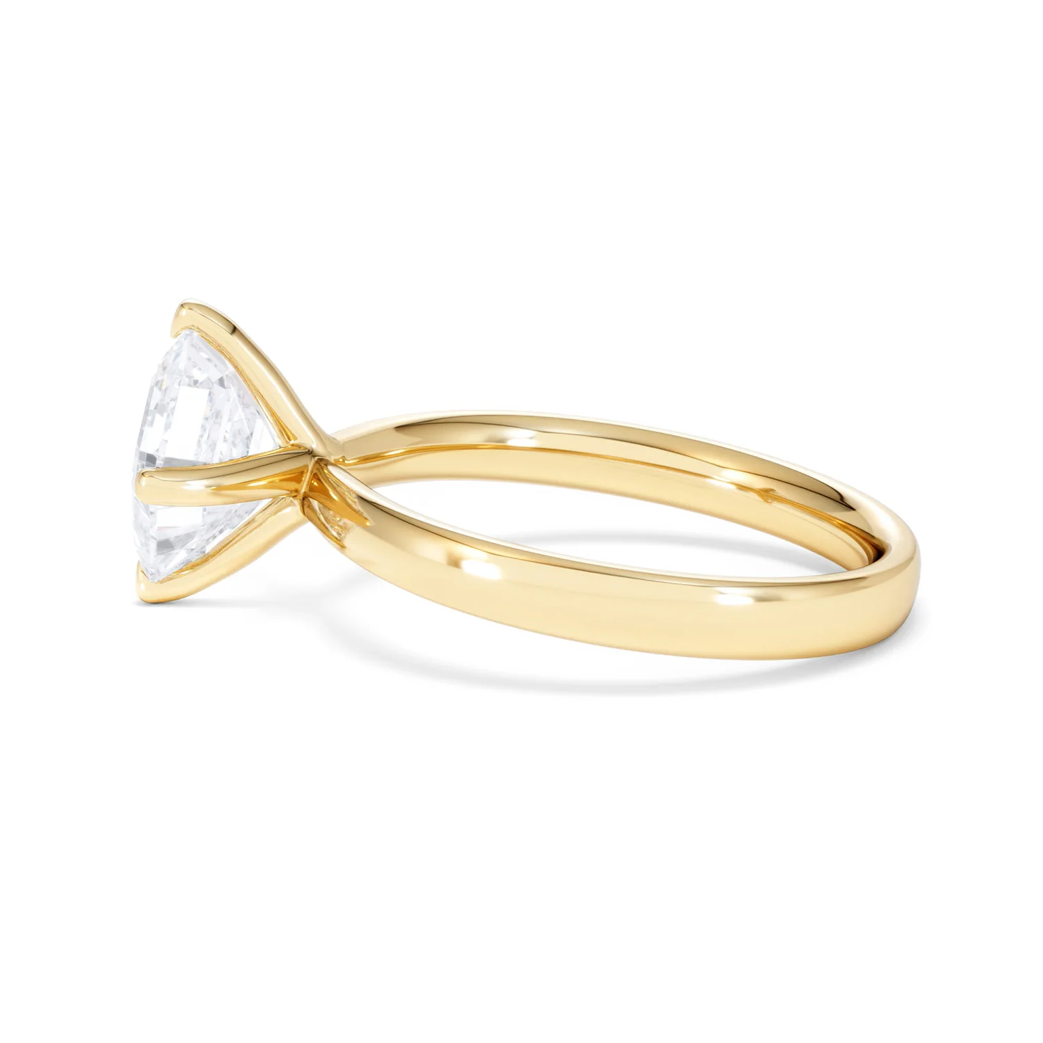 Origin Twist 2.00ct Asscher Cut Lab Diamond Solitaire Engagement Ring in 18K Yellow Gold - Image 66