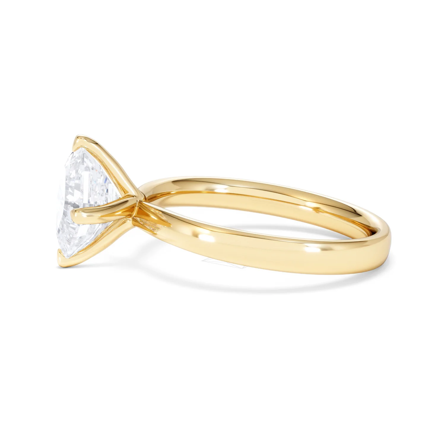 Origin Twist 2.00ct Asscher Cut Lab Diamond Solitaire Engagement Ring in 18K Yellow Gold - Image 69