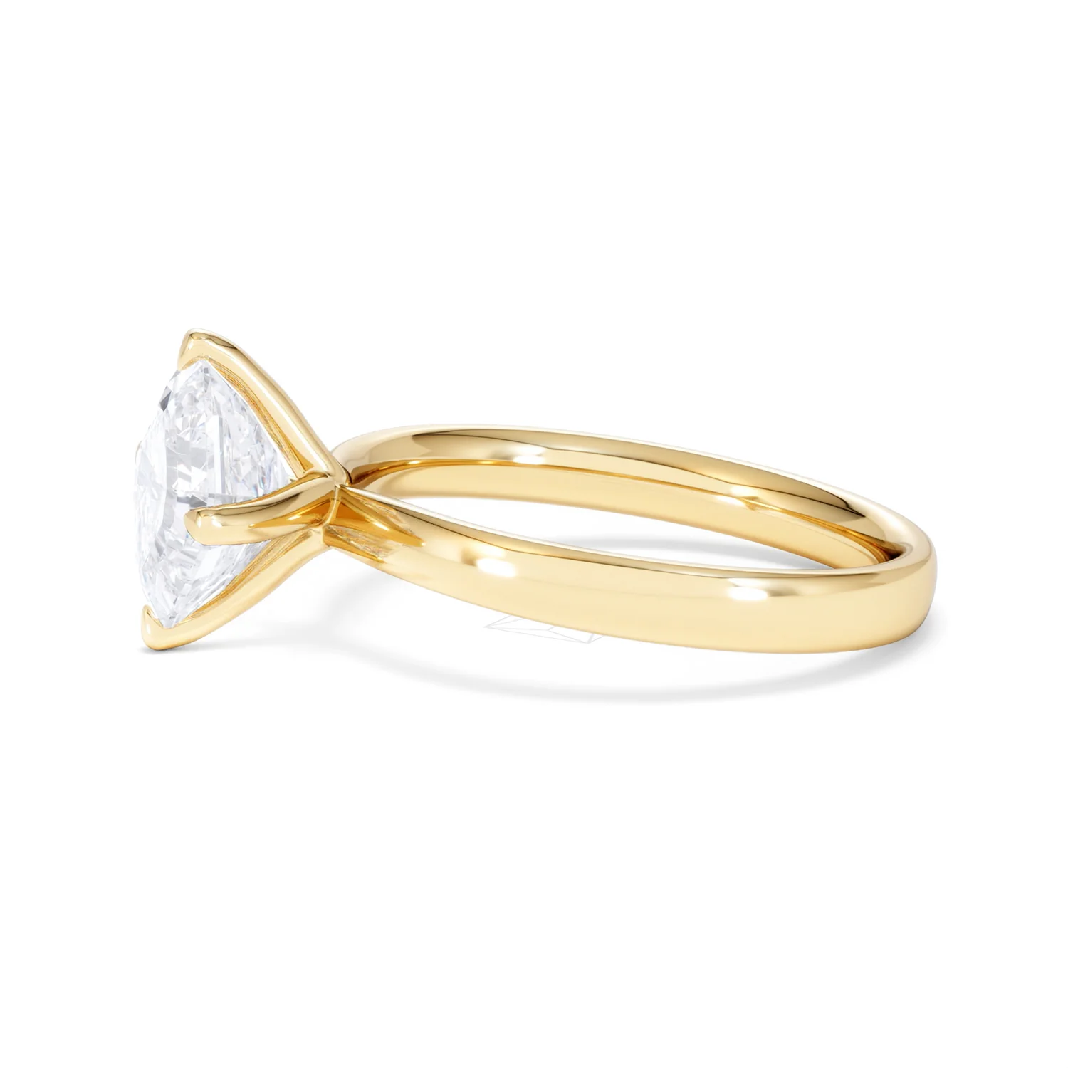 Origin Twist 2.00ct Asscher Cut Lab Diamond Solitaire Engagement Ring in 18K Yellow Gold - Image 70