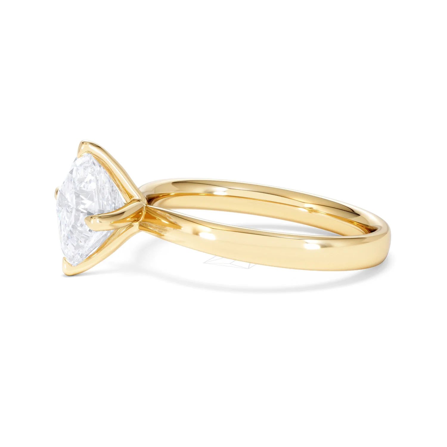 Origin Twist 2.00ct Asscher Cut Lab Diamond Solitaire Engagement Ring in 18K Yellow Gold - Image 71
