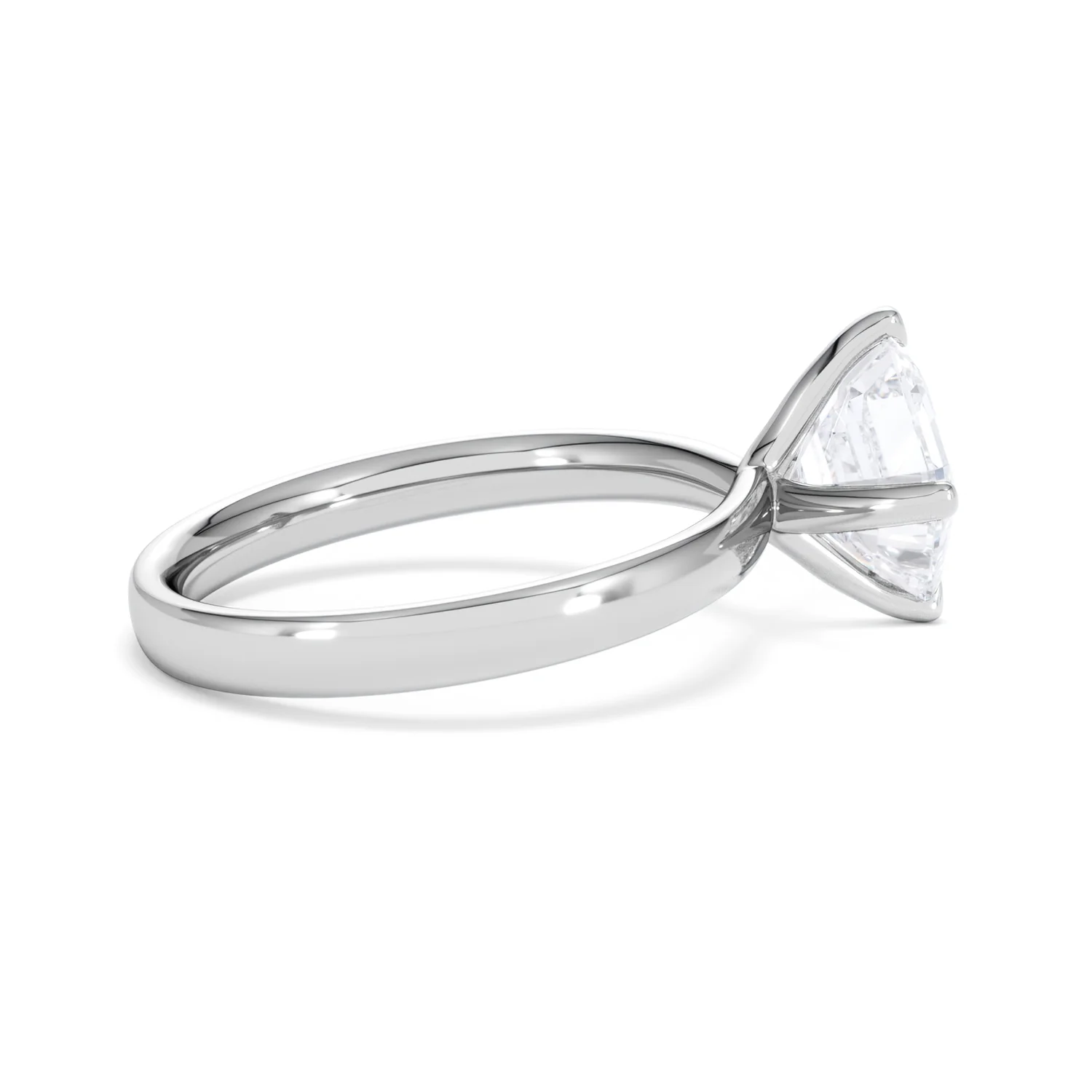 Origin Twist 2.00ct Asscher Cut Lab Diamond Solitaire Engagement Ring in Platinum - Image 29