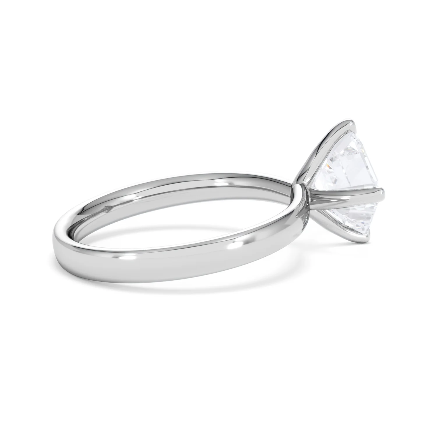 Origin Twist 2.00ct Asscher Cut Lab Diamond Solitaire Engagement Ring in Platinum - Image 31