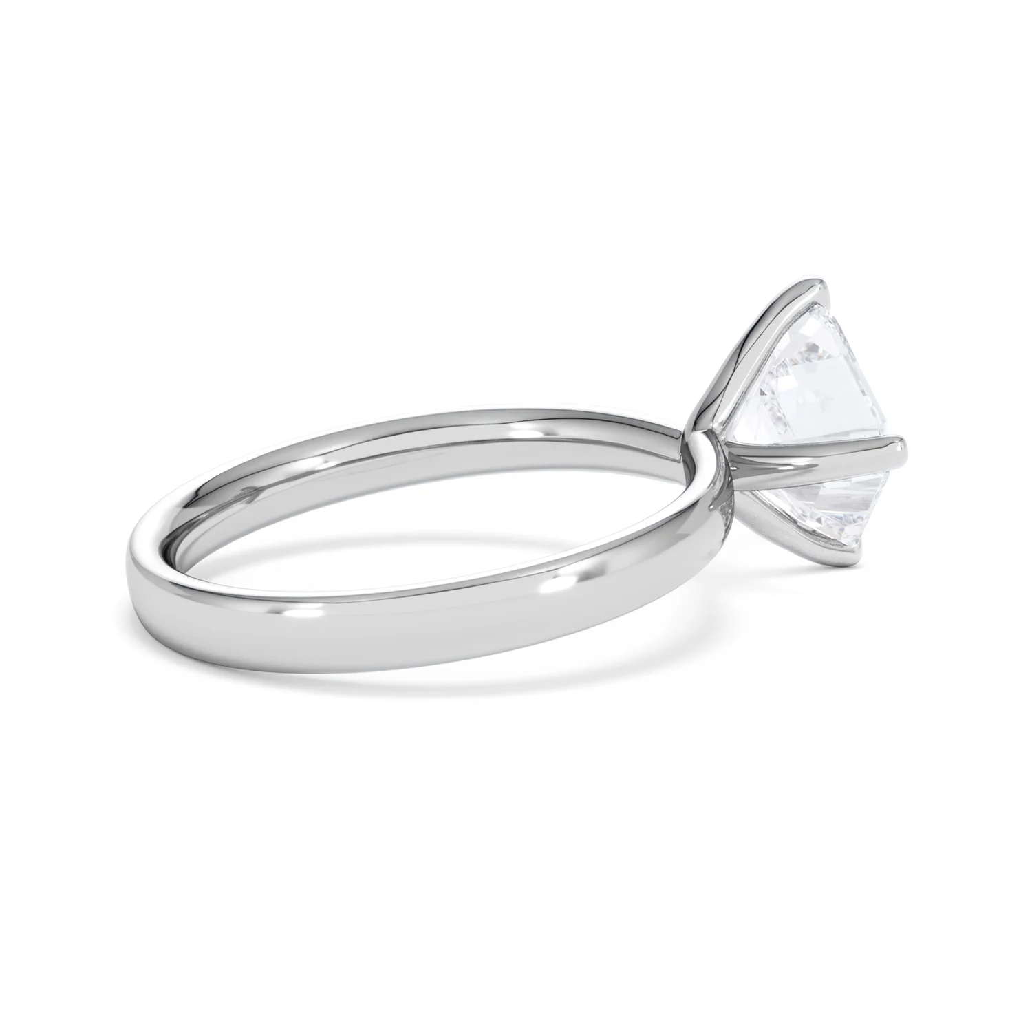 Origin Twist 2.00ct Asscher Cut Lab Diamond Solitaire Engagement Ring in Platinum - Image 32