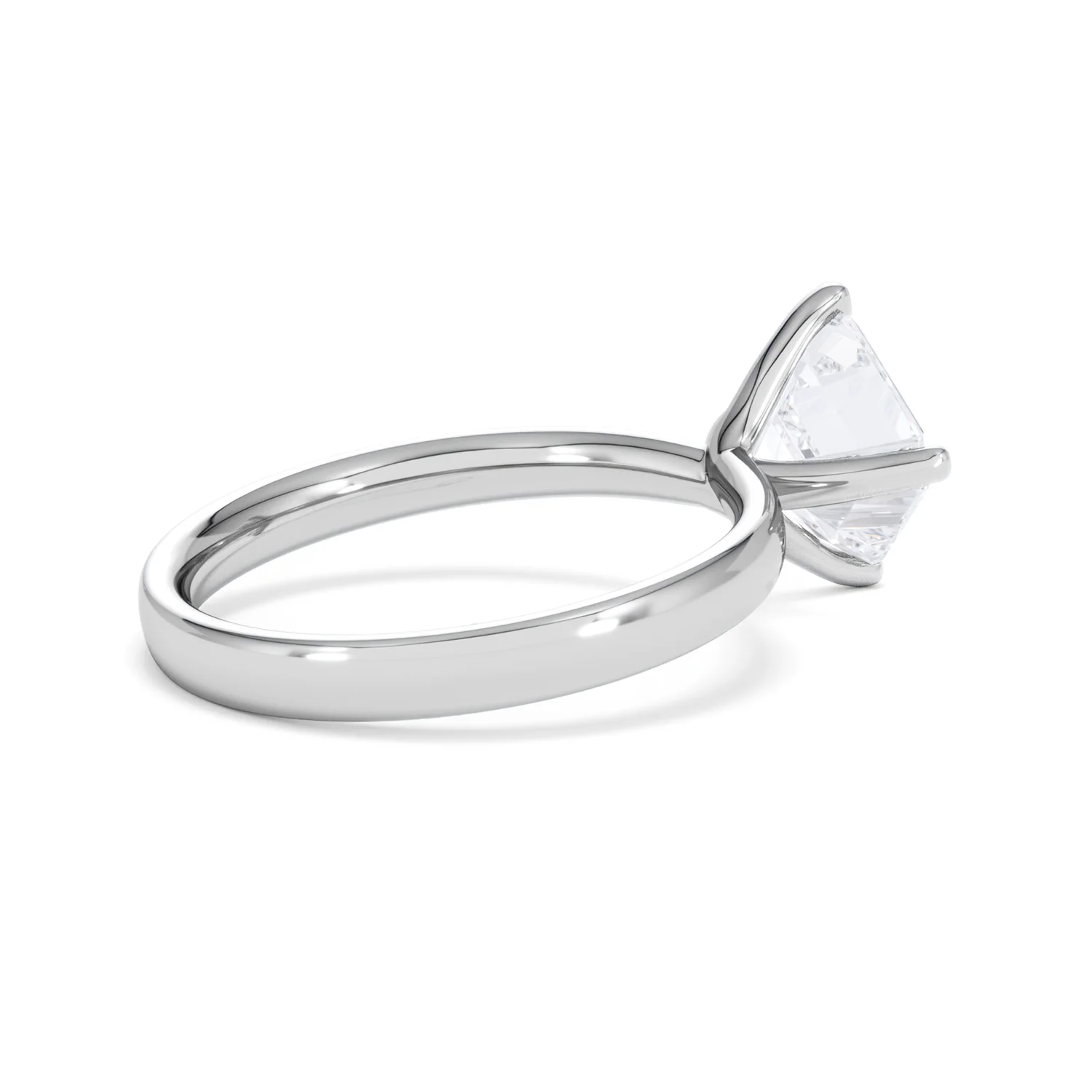 Origin Twist 2.00ct Asscher Cut Lab Diamond Solitaire Engagement Ring in Platinum - Image 34