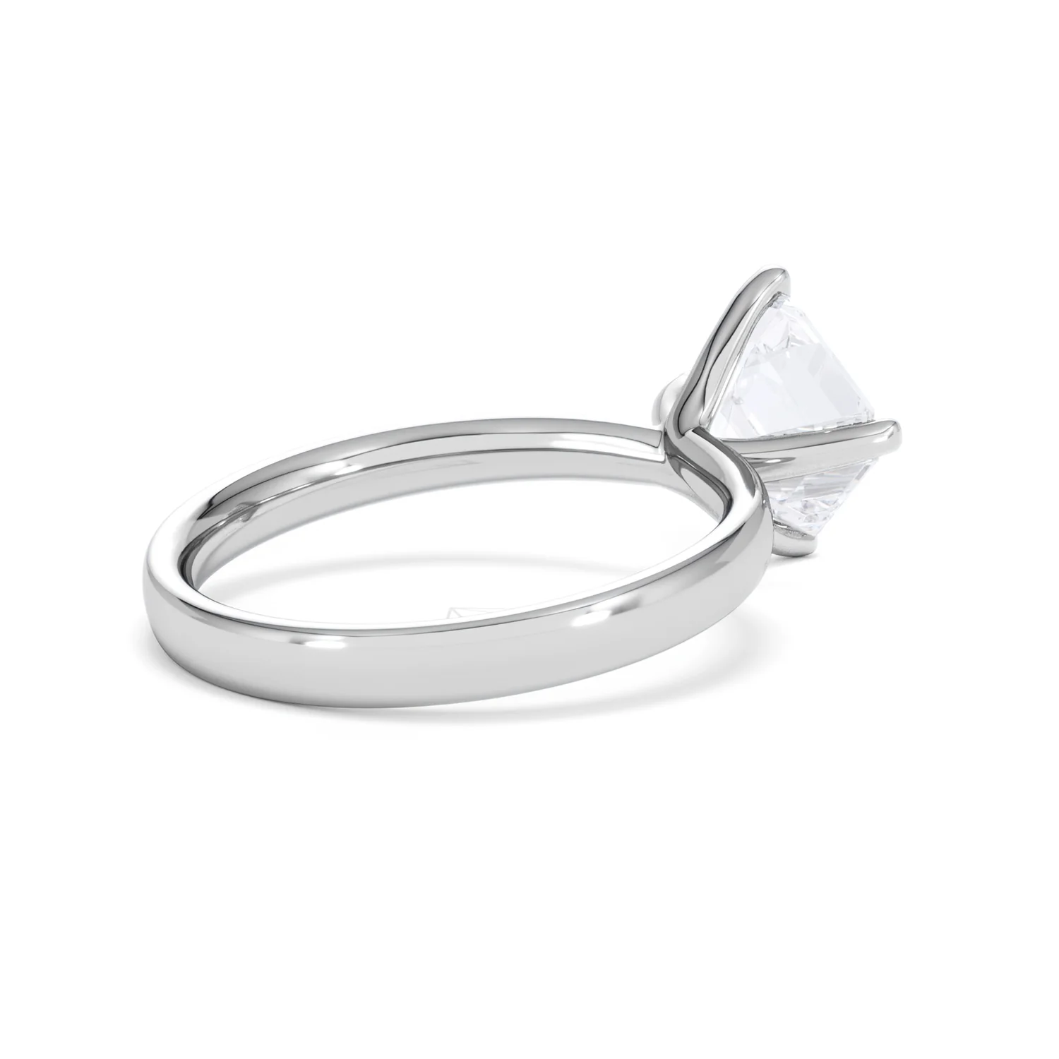 Origin Twist 2.00ct Asscher Cut Lab Diamond Solitaire Engagement Ring in Platinum - Image 36