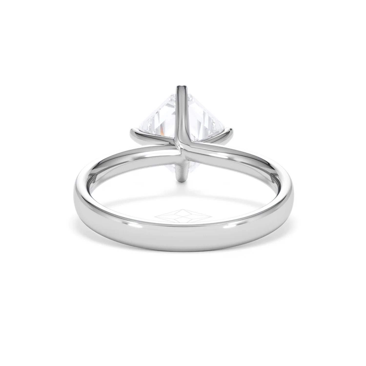 Origin Twist 2.00ct Asscher Cut Lab Diamond Solitaire Engagement Ring in Platinum - Image 47