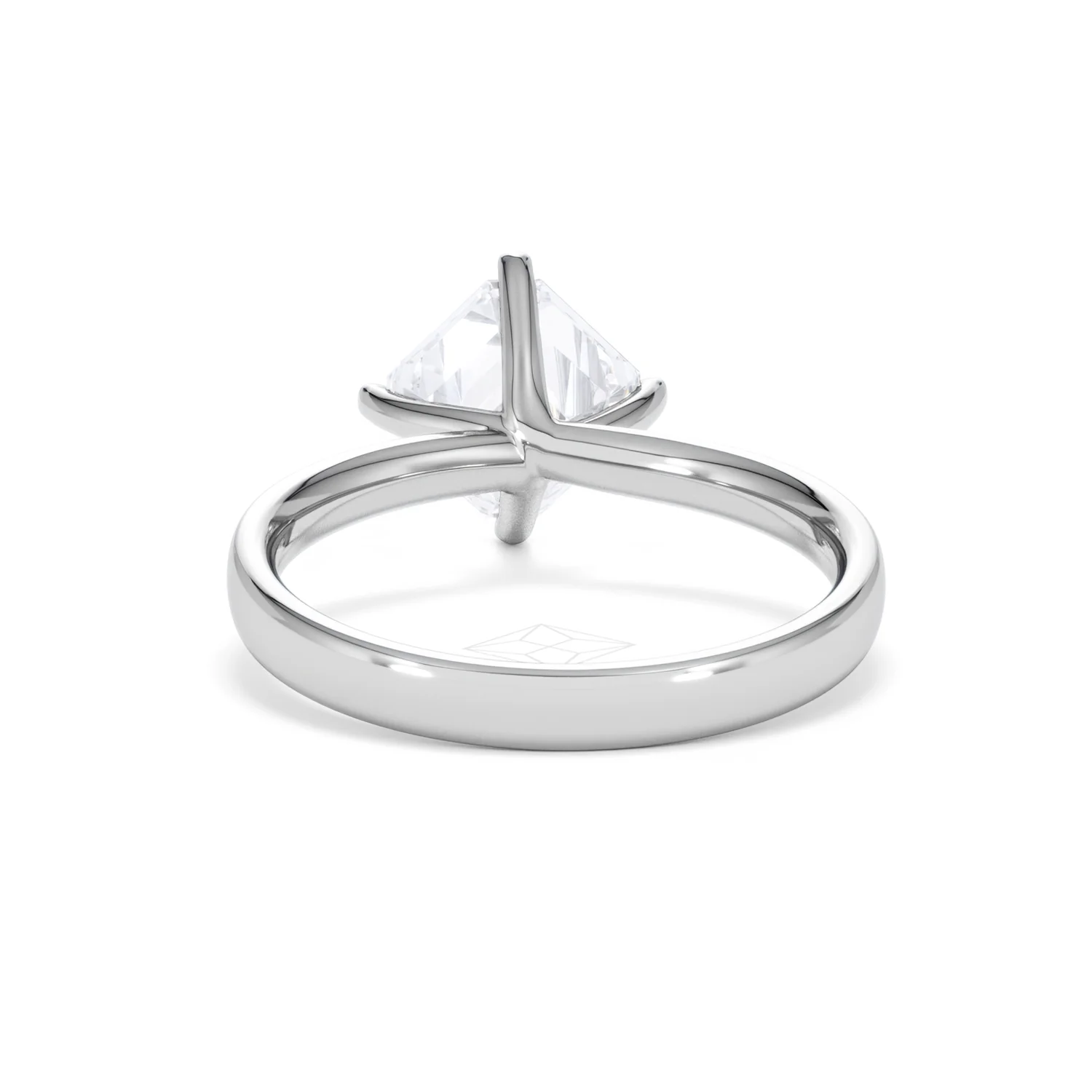 Origin Twist 2.00ct Asscher Cut Lab Diamond Solitaire Engagement Ring in Platinum - Image 48
