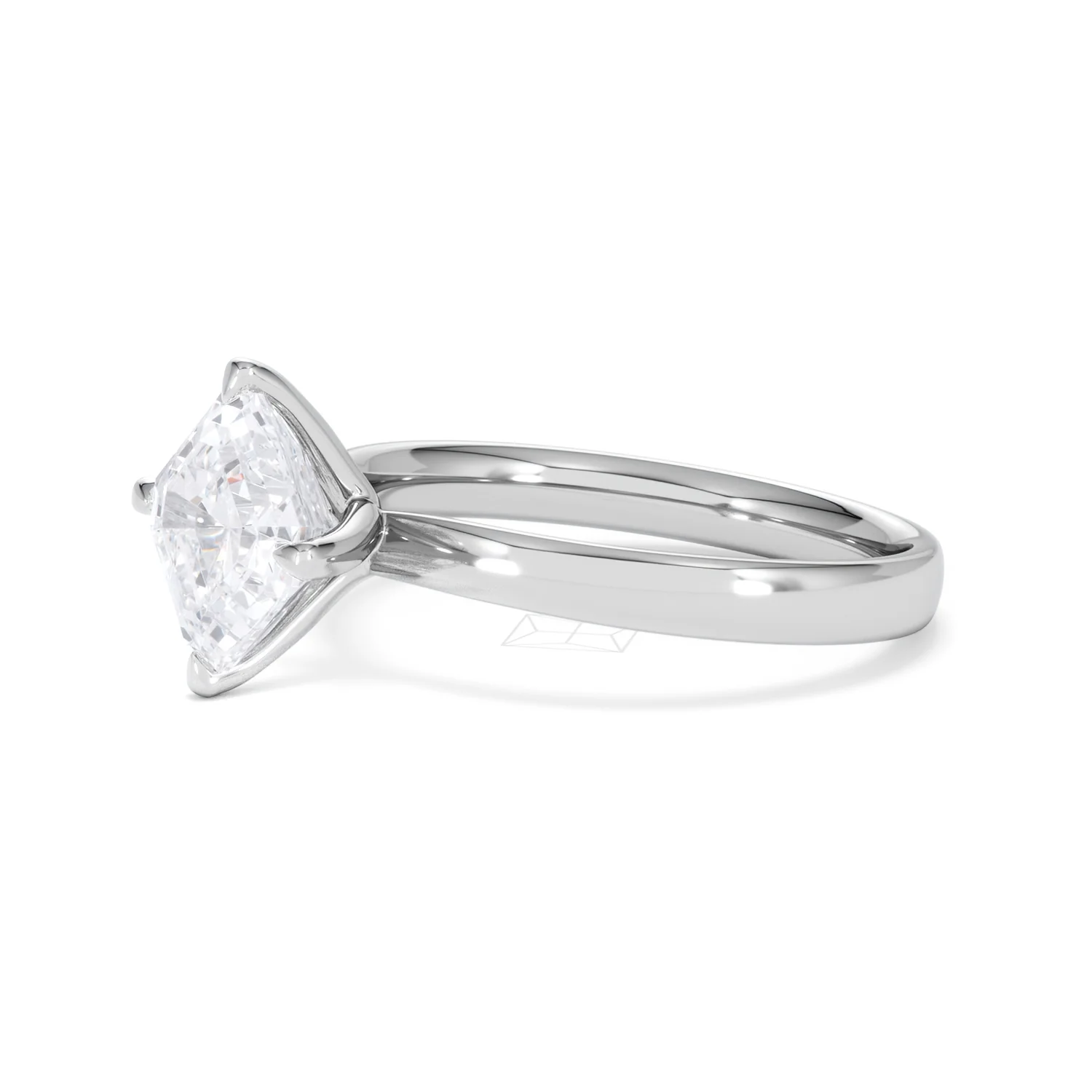 Origin Twist 2.00ct Asscher Cut Lab Diamond Solitaire Engagement Ring in Platinum - Image 74