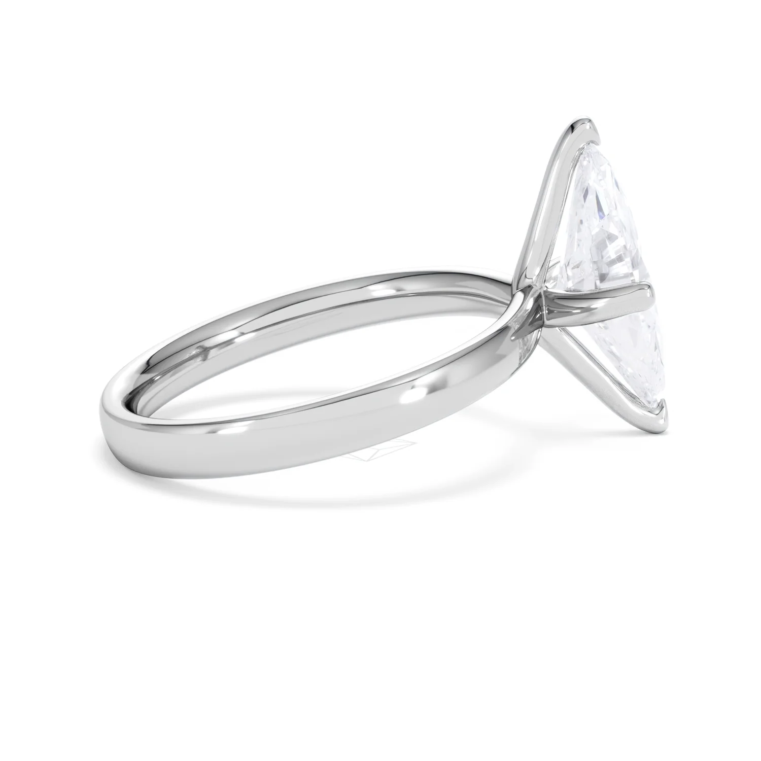 Origin Twist 2.00ct Marquise Cut Lab Diamond Solitaire Engagement Ring in 18K White Gold - Image 29