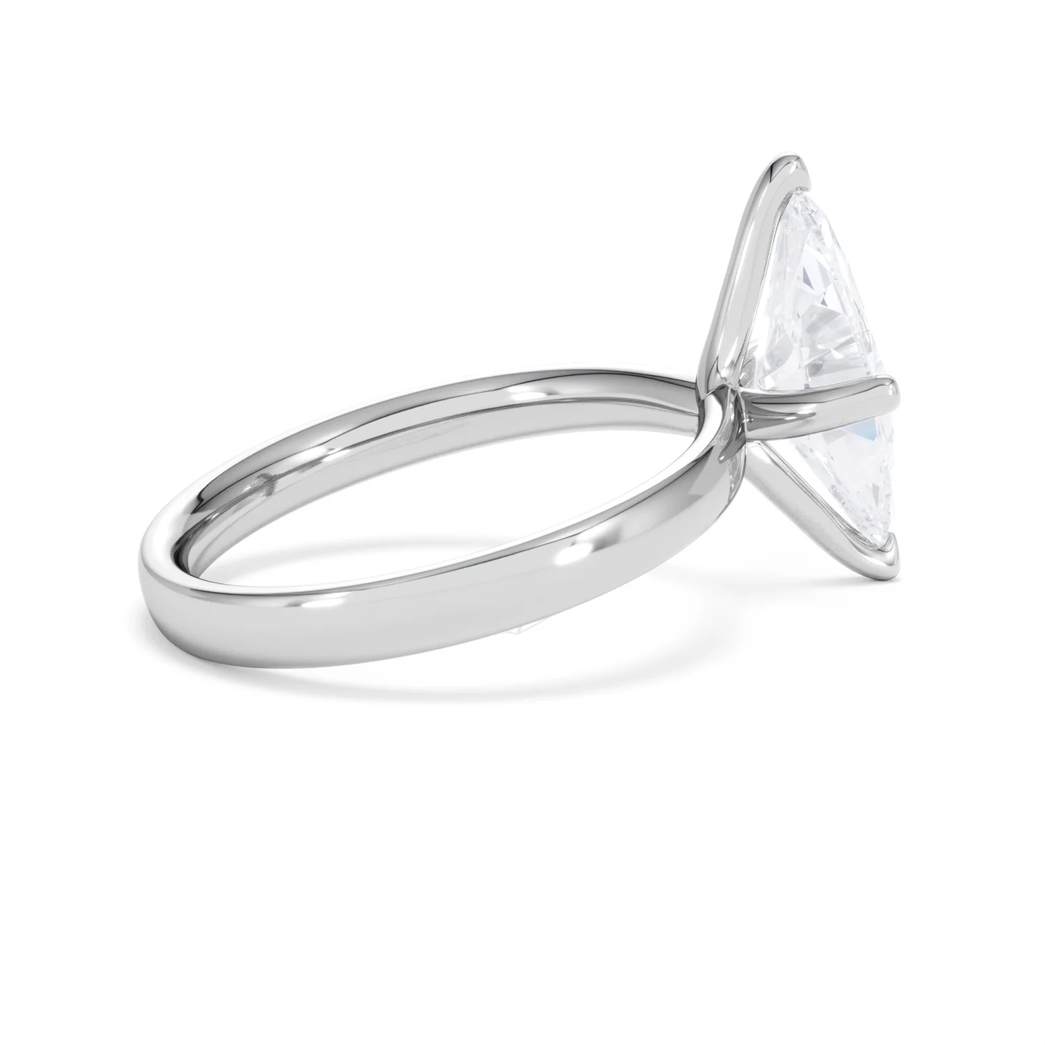 Origin Twist 2.00ct Marquise Cut Lab Diamond Solitaire Engagement Ring in 18K White Gold - Image 31