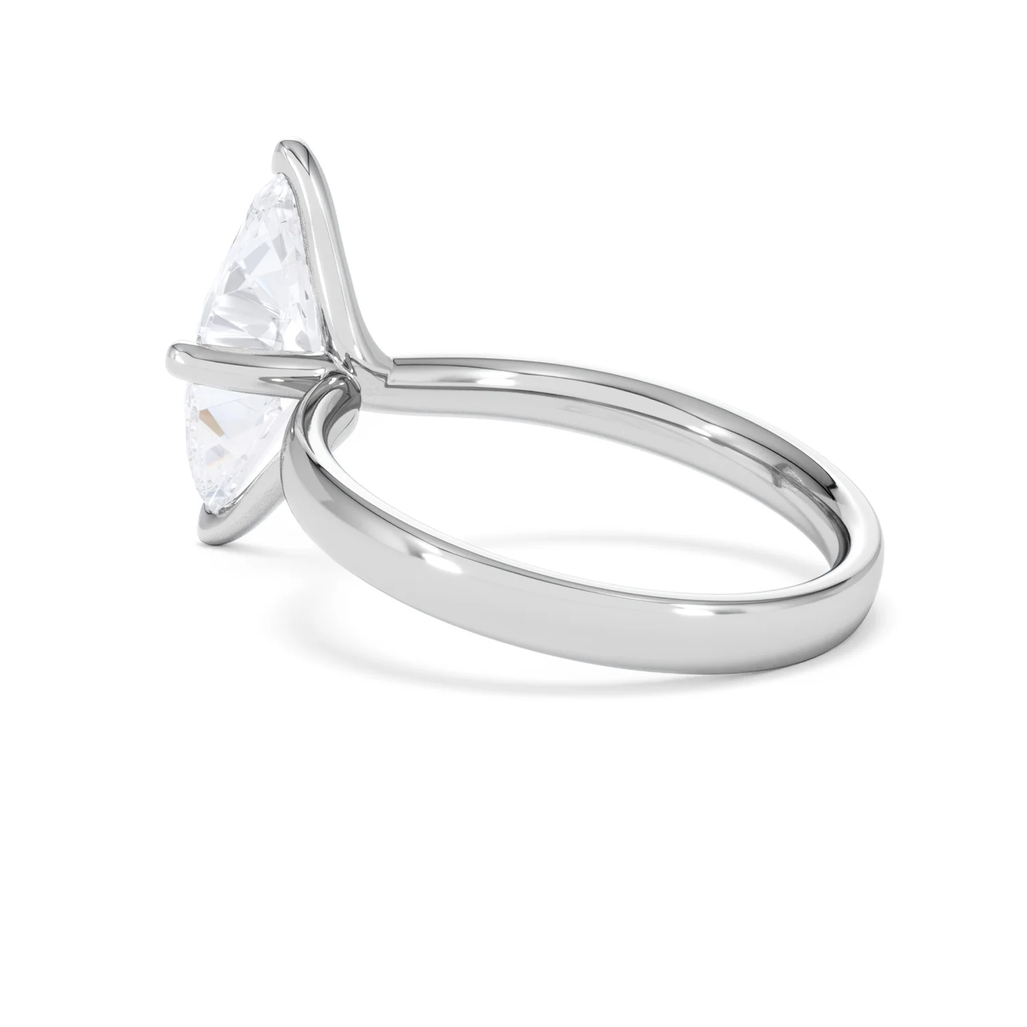 Origin Twist 2.00ct Marquise Cut Lab Diamond Solitaire Engagement Ring in 18K White Gold - Image 59