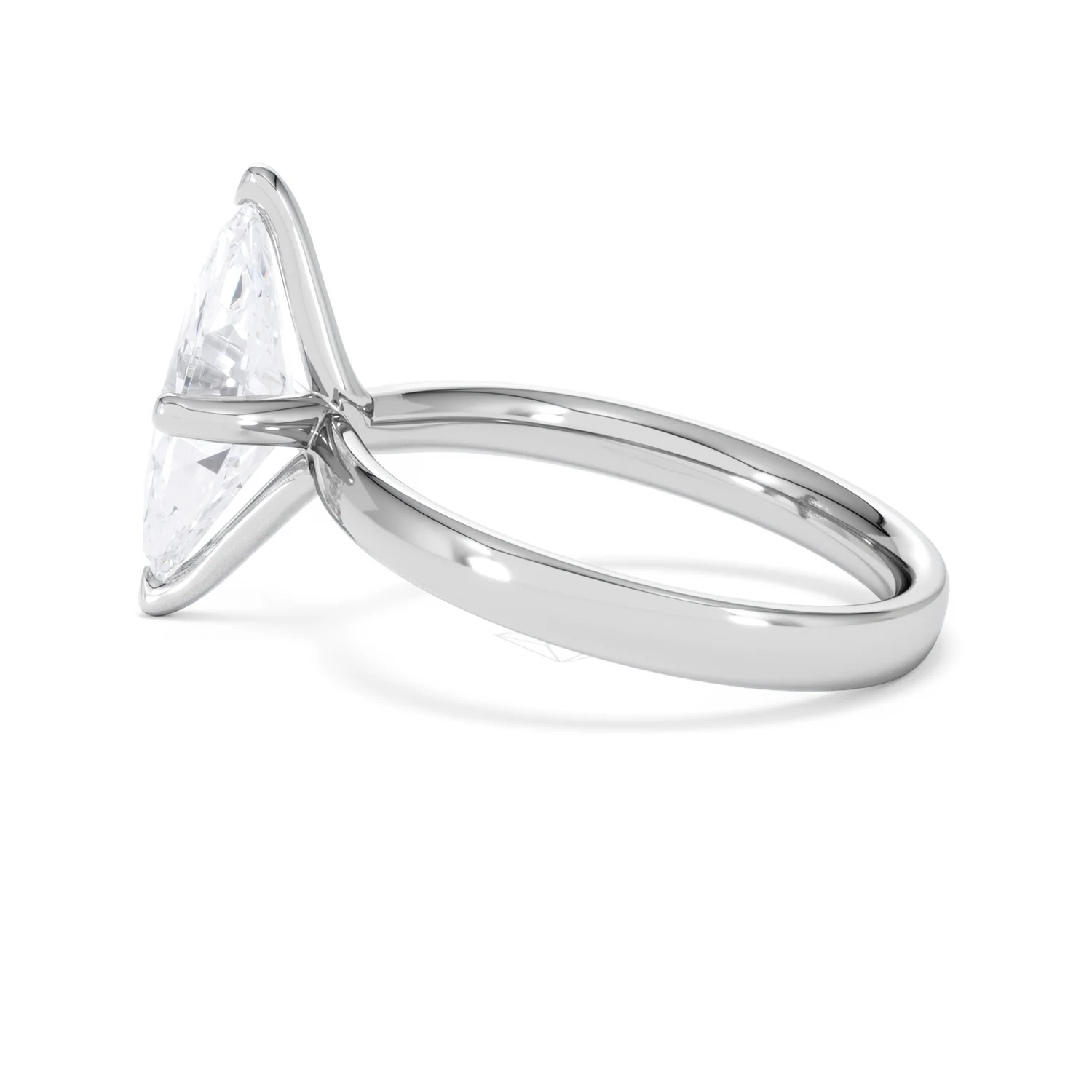 Origin Twist 2.00ct Marquise Cut Lab Diamond Solitaire Engagement Ring in 18K White Gold - Image 64