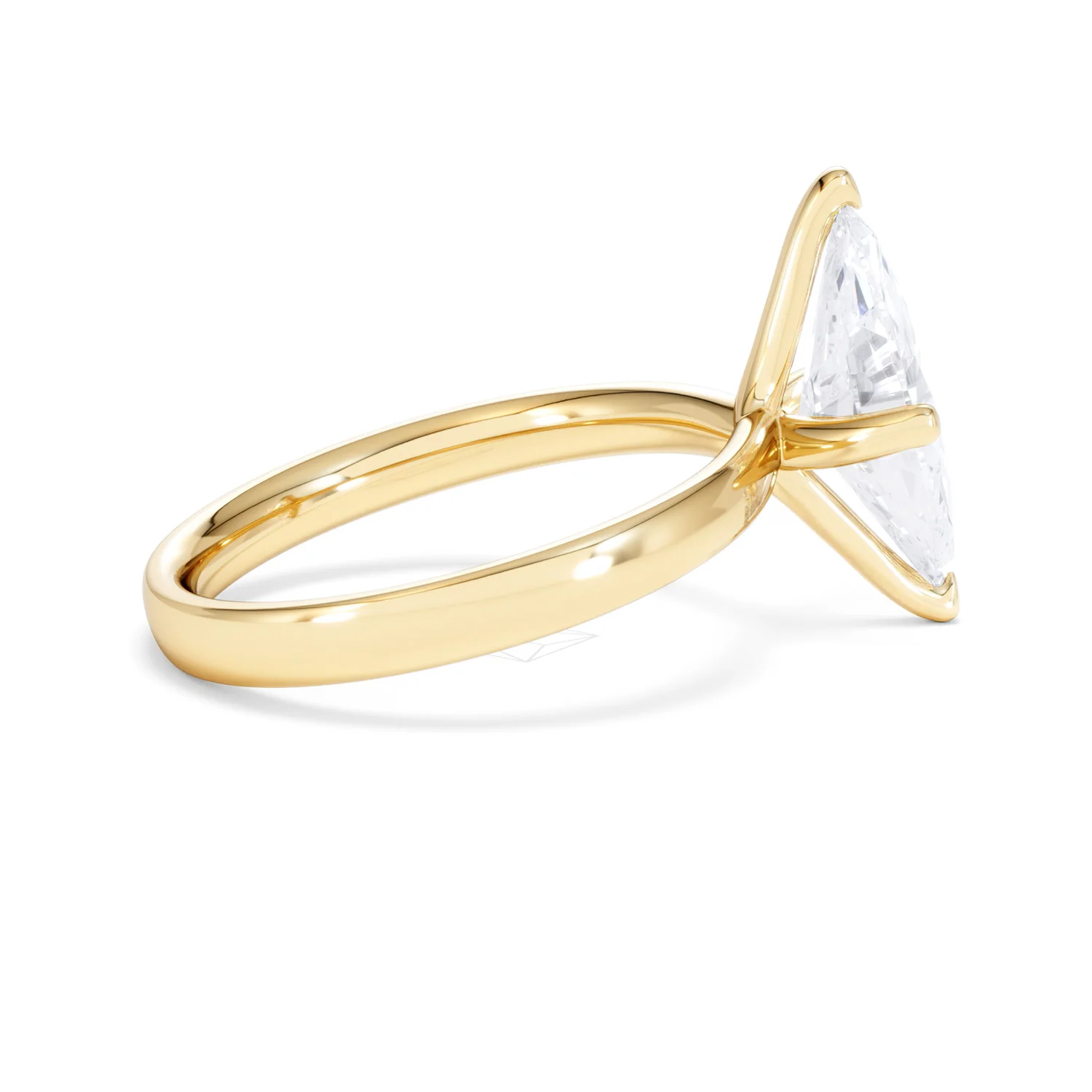 Origin Twist 2.00ct Marquise Cut Lab Diamond Solitaire Engagement Ring in 18K Yellow Gold - Image 29
