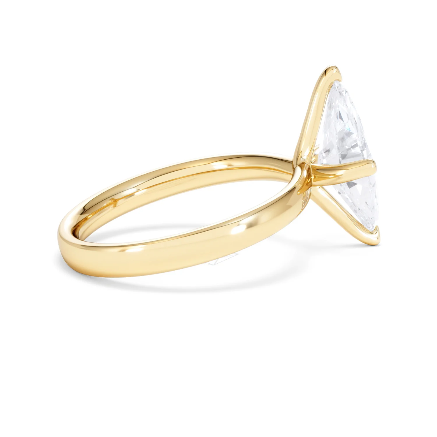 Origin Twist 2.00ct Marquise Cut Lab Diamond Solitaire Engagement Ring in 18K Yellow Gold - Image 30