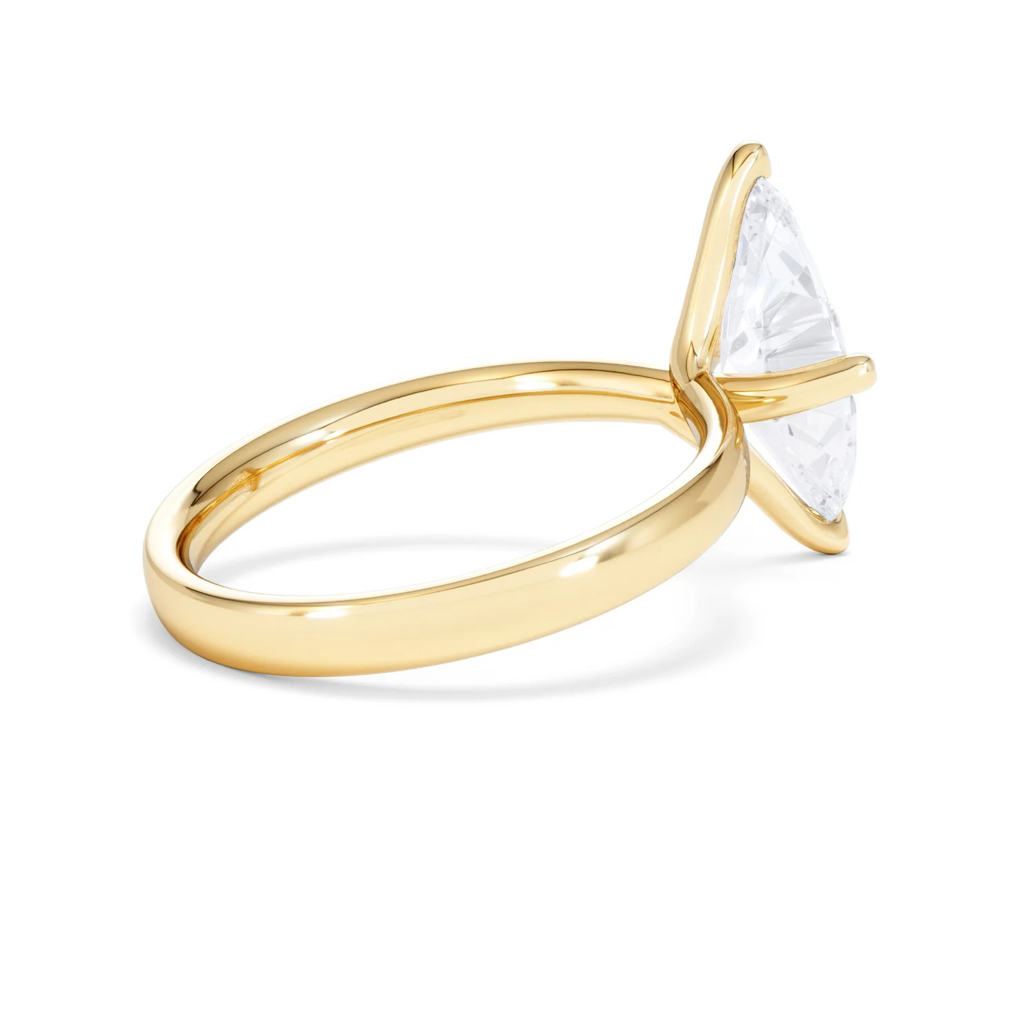 Origin Twist 2.00ct Marquise Cut Lab Diamond Solitaire Engagement Ring in 18K Yellow Gold - Image 34