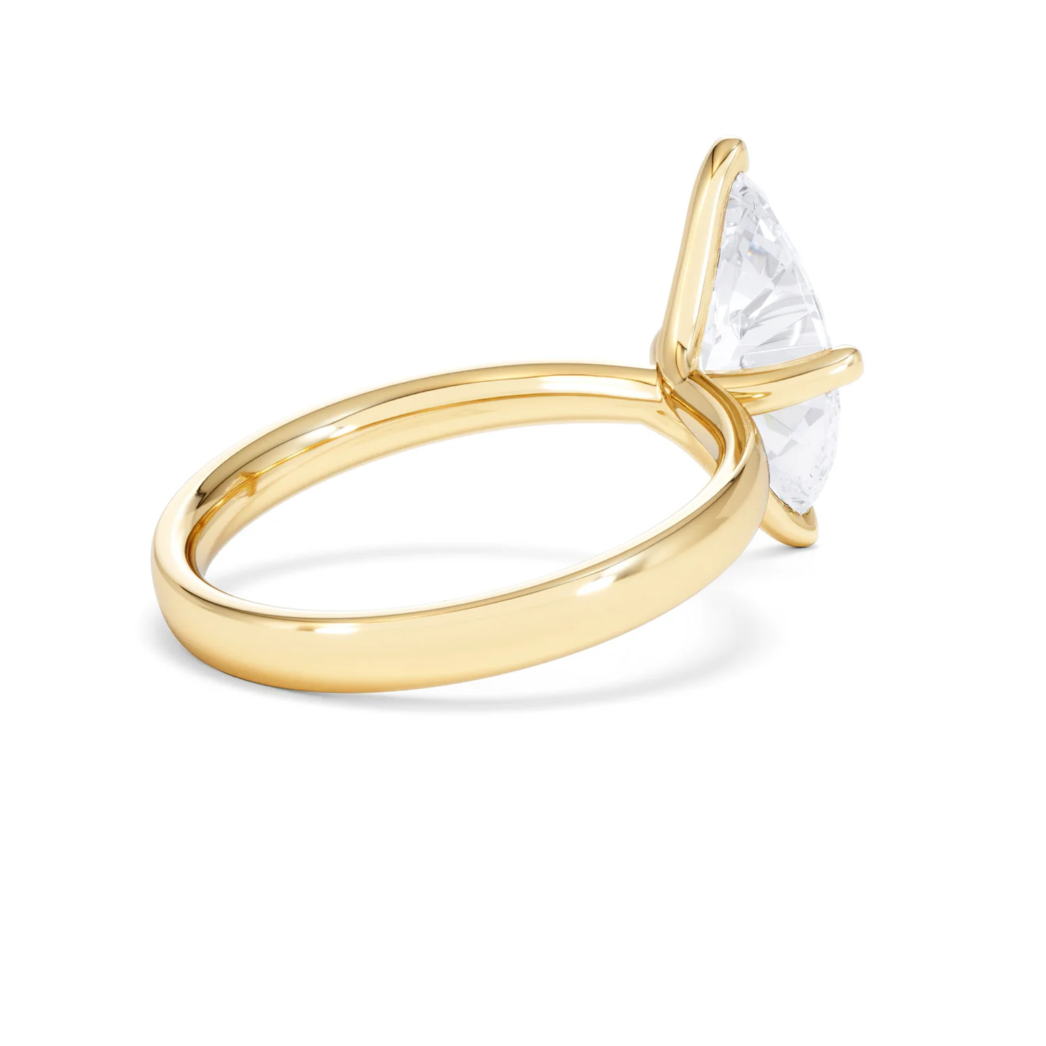 Origin Twist 2.00ct Marquise Cut Lab Diamond Solitaire Engagement Ring in 18K Yellow Gold - Image 36