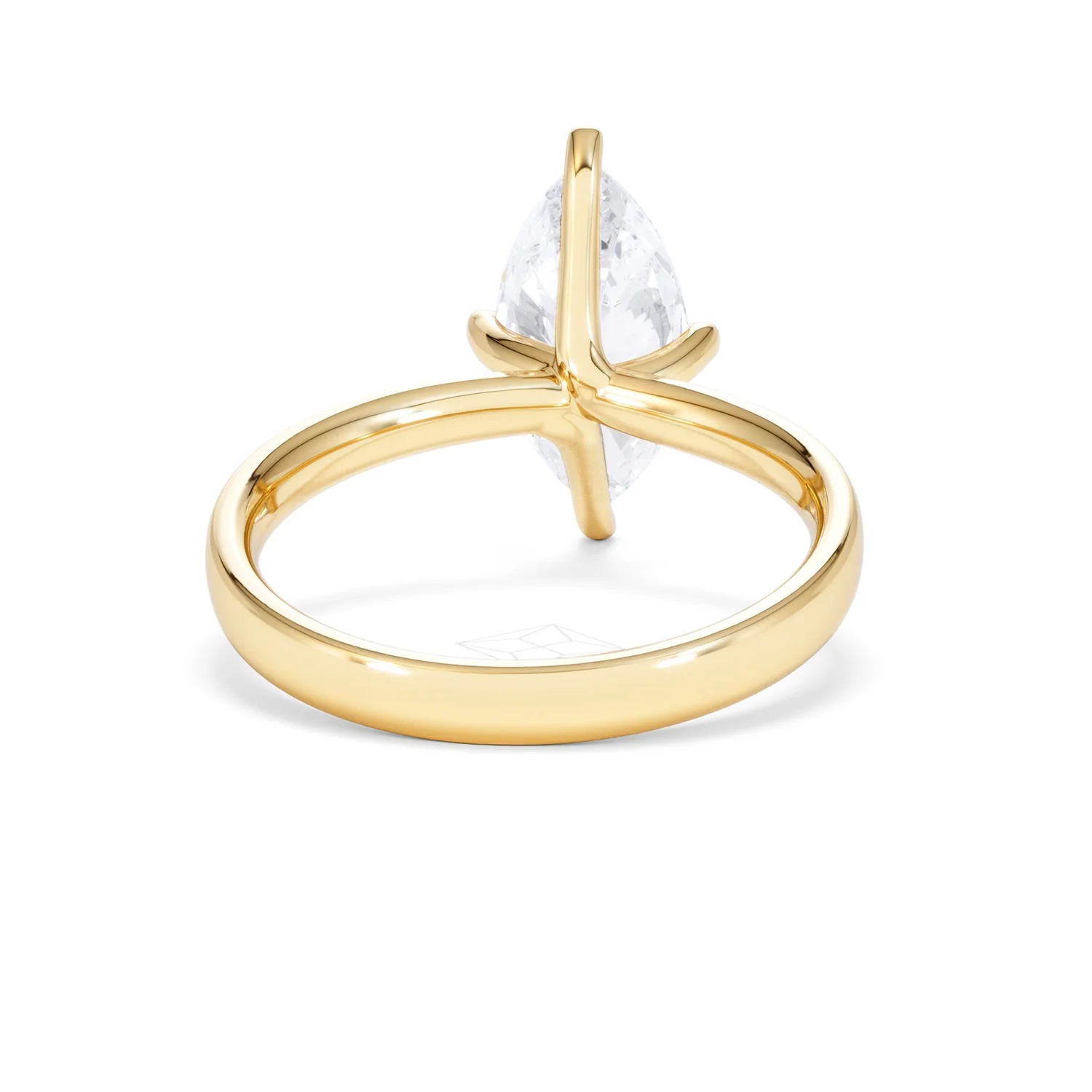 Origin Twist 2.00ct Marquise Cut Lab Diamond Solitaire Engagement Ring in 18K Yellow Gold - Image 45