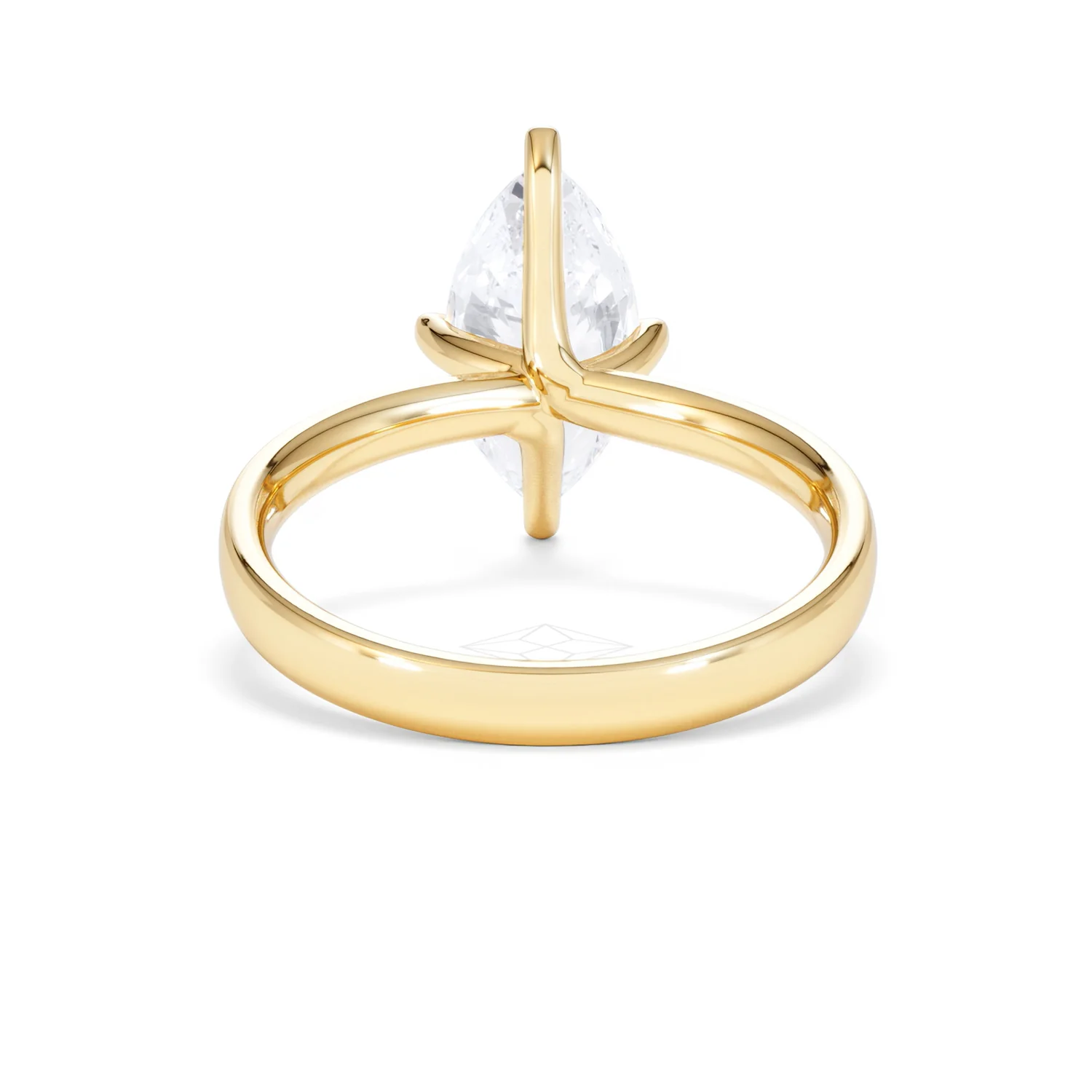 Origin Twist 2.00ct Marquise Cut Lab Diamond Solitaire Engagement Ring in 18K Yellow Gold - Image 47