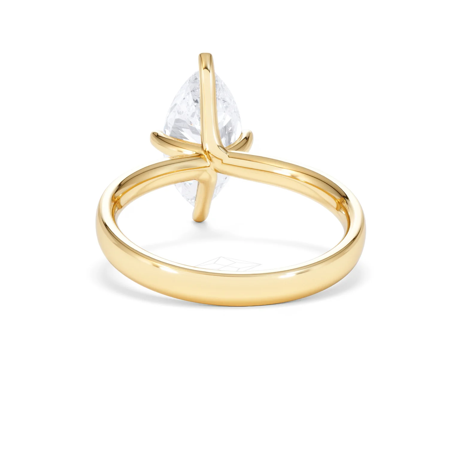 Origin Twist 2.00ct Marquise Cut Lab Diamond Solitaire Engagement Ring in 18K Yellow Gold - Image 49