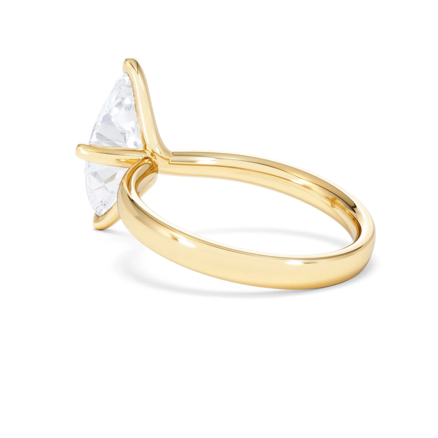 Origin Twist 2.00ct Marquise Cut Lab Diamond Solitaire Engagement Ring in 18K Yellow Gold - Image 58