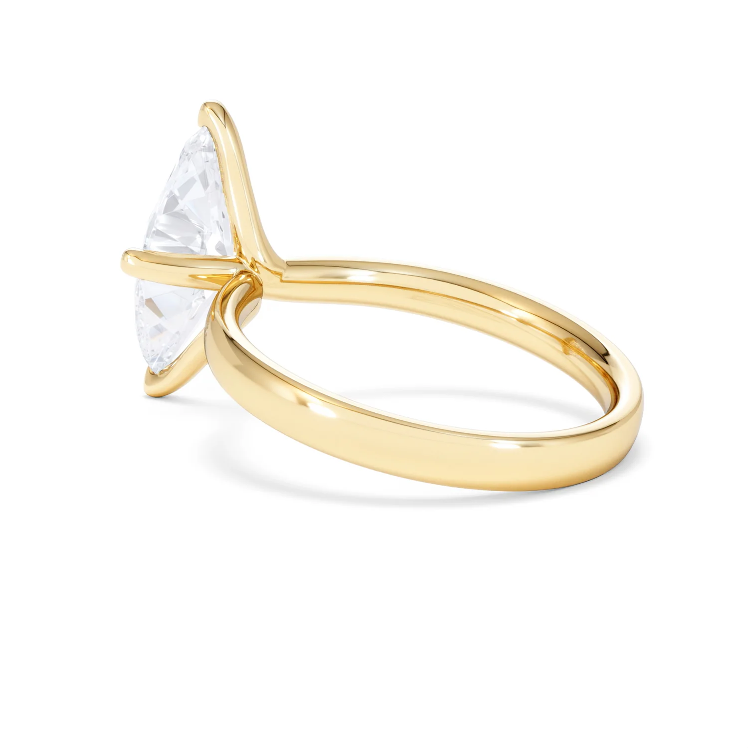 Origin Twist 2.00ct Marquise Cut Lab Diamond Solitaire Engagement Ring in 18K Yellow Gold - Image 59
