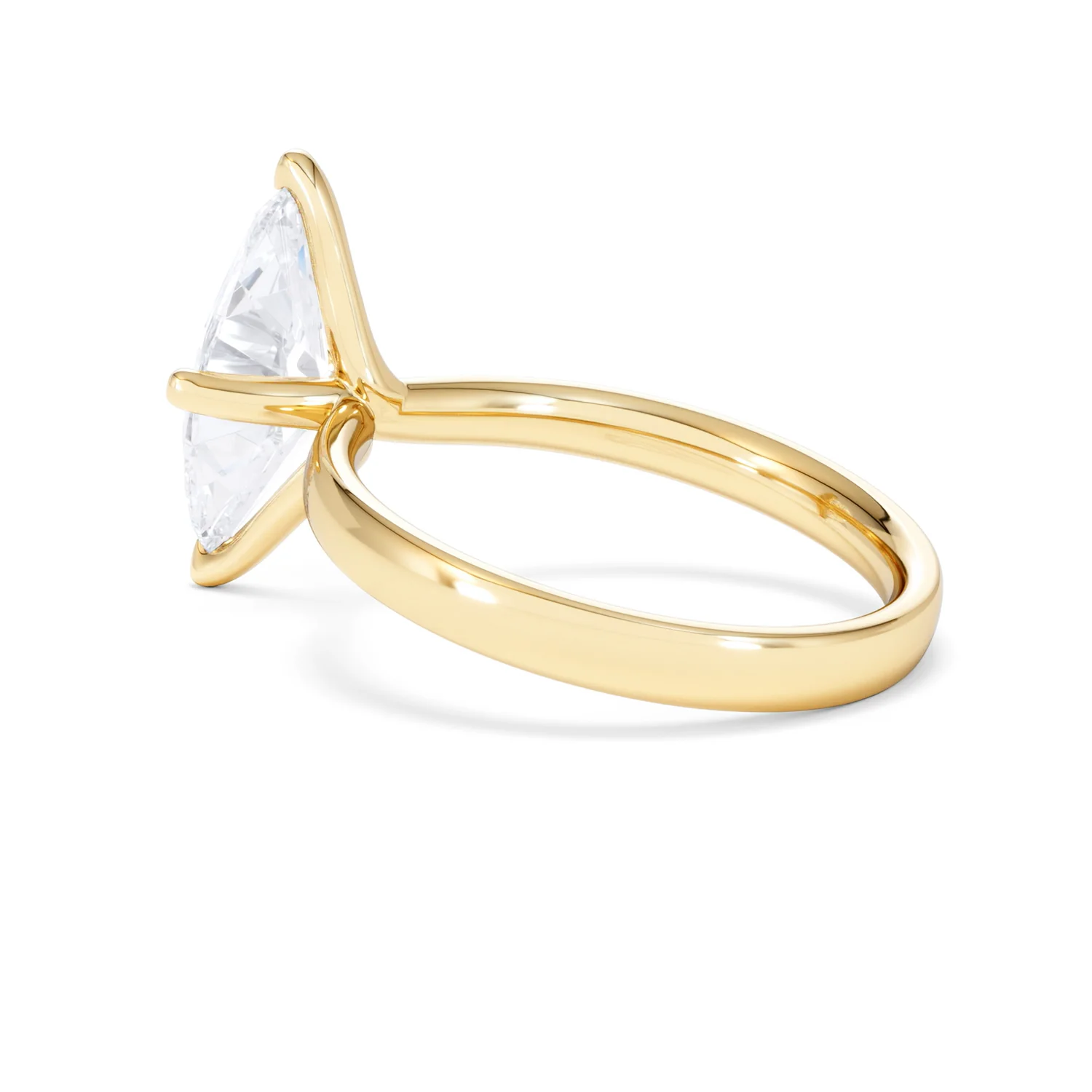 Origin Twist 2.00ct Marquise Cut Lab Diamond Solitaire Engagement Ring in 18K Yellow Gold - Image 60