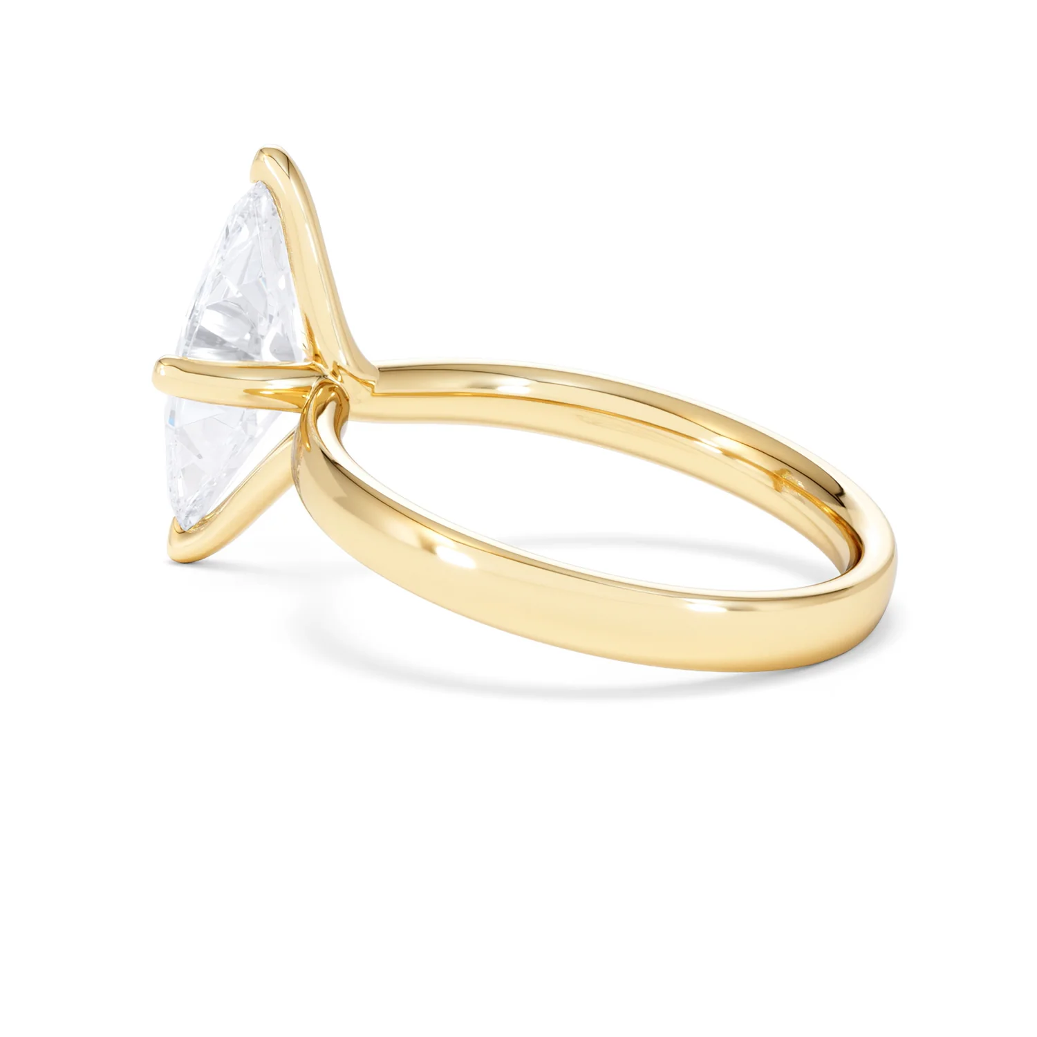 Origin Twist 2.00ct Marquise Cut Lab Diamond Solitaire Engagement Ring in 18K Yellow Gold - Image 61