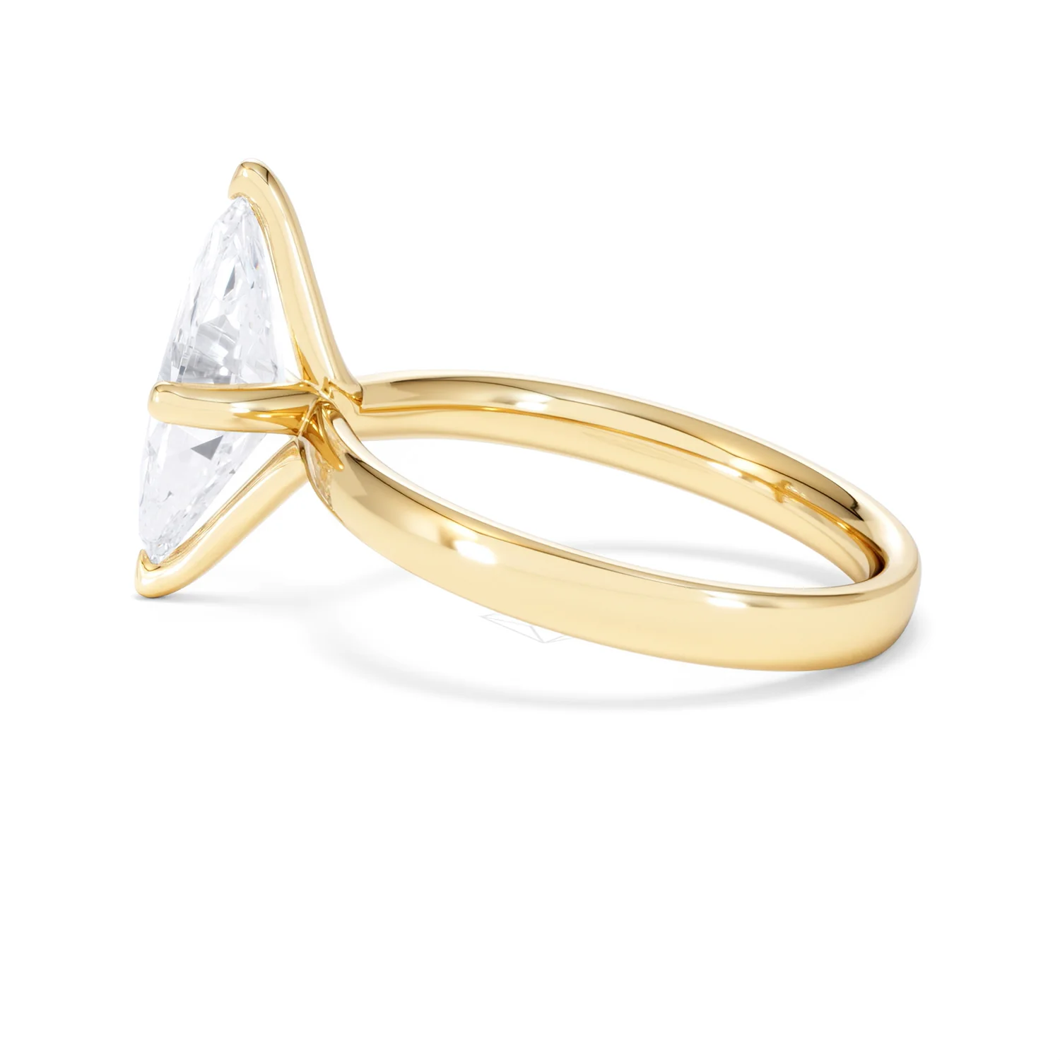 Origin Twist 2.00ct Marquise Cut Lab Diamond Solitaire Engagement Ring in 18K Yellow Gold - Image 64