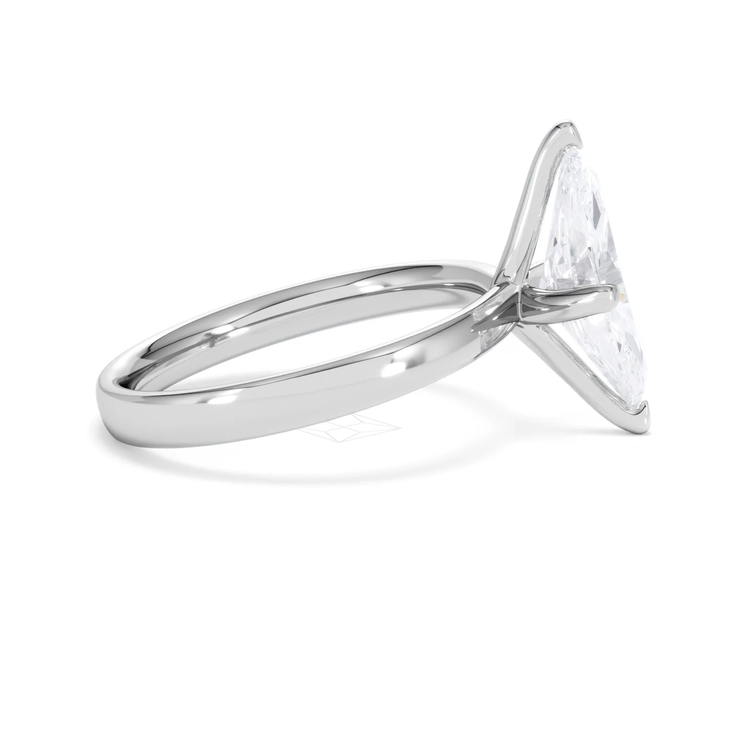 Origin Twist 2.00ct Marquise Cut Lab Diamond Solitaire Engagement Ring in Platinum - Image 26