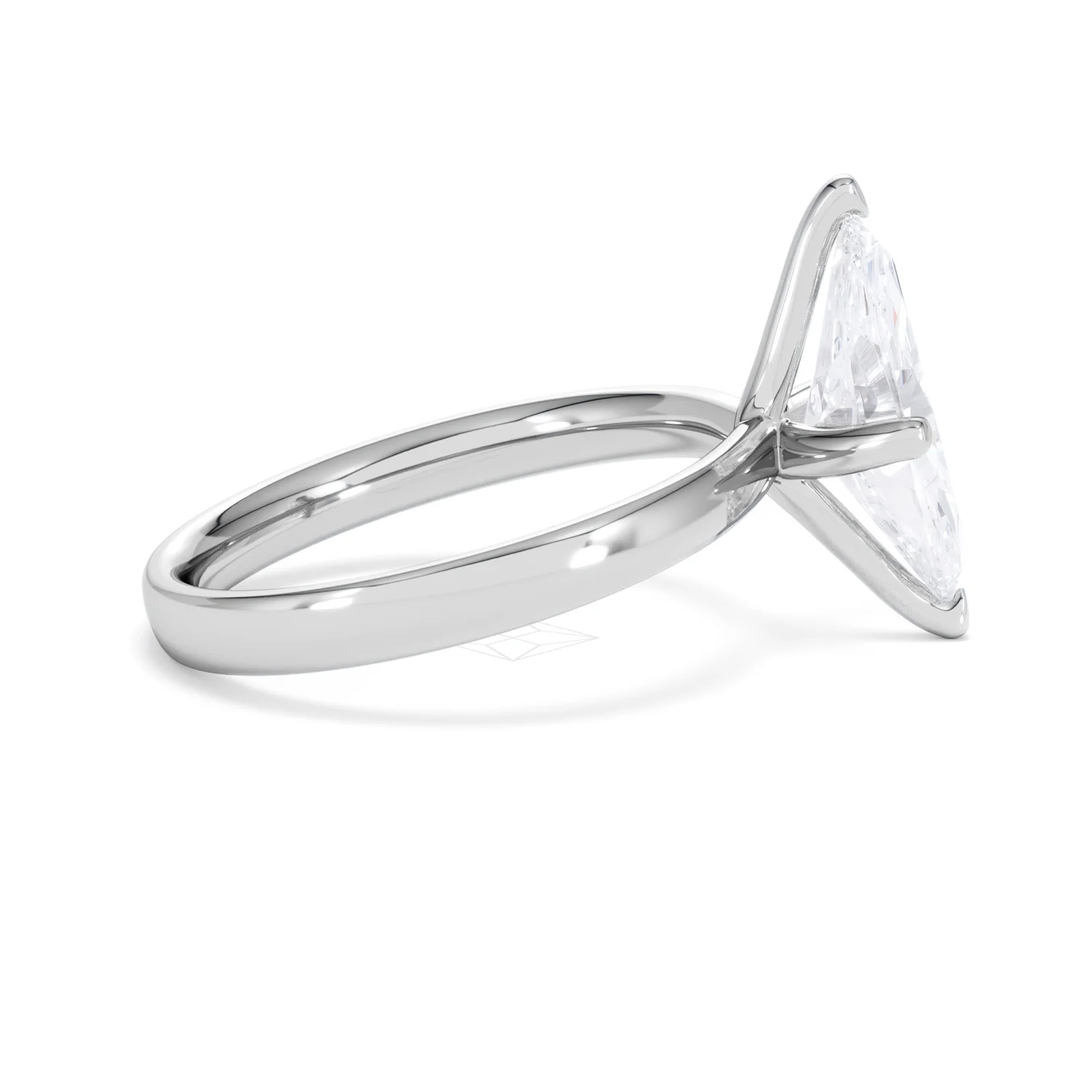 Origin Twist 2.00ct Marquise Cut Lab Diamond Solitaire Engagement Ring in Platinum - Image 27