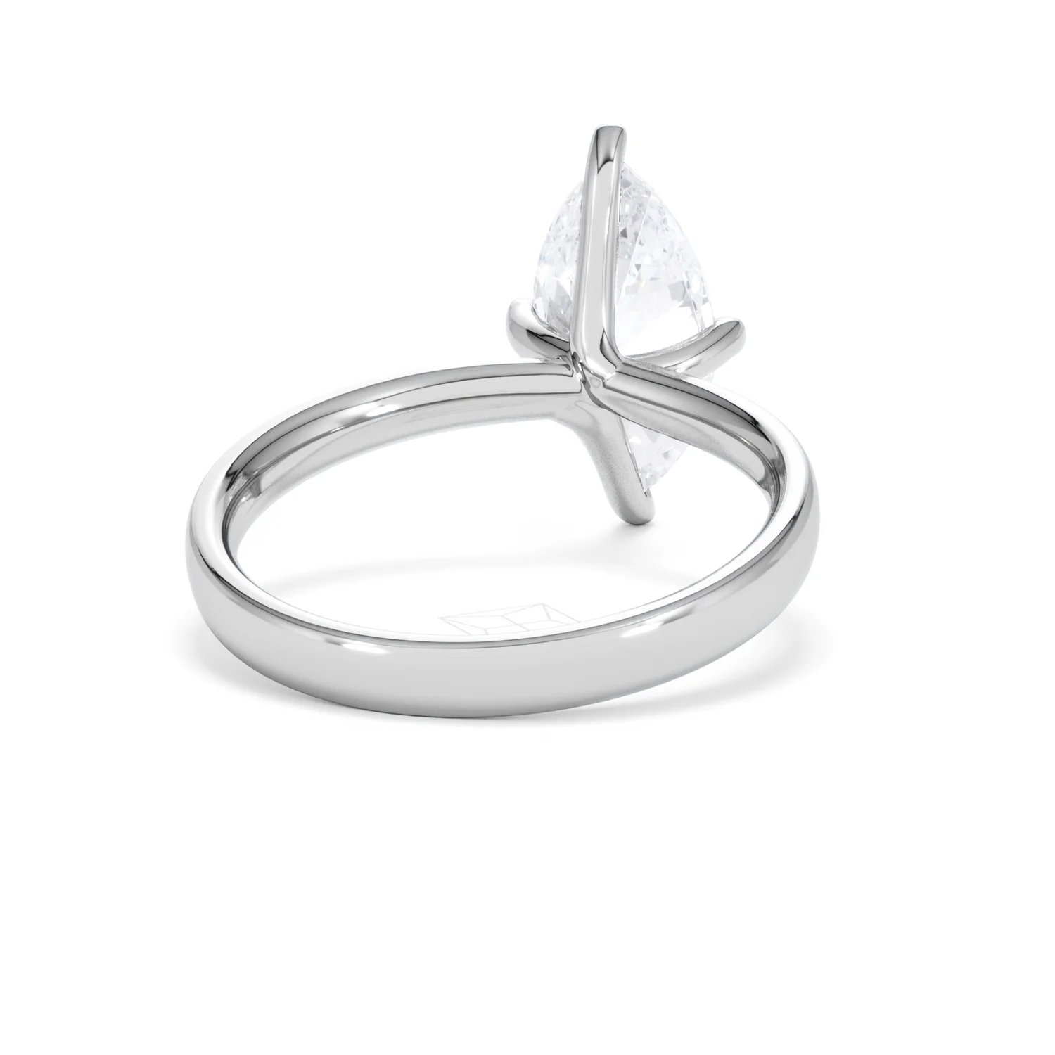 Origin Twist 2.00ct Marquise Cut Lab Diamond Solitaire Engagement Ring in Platinum - Image 43