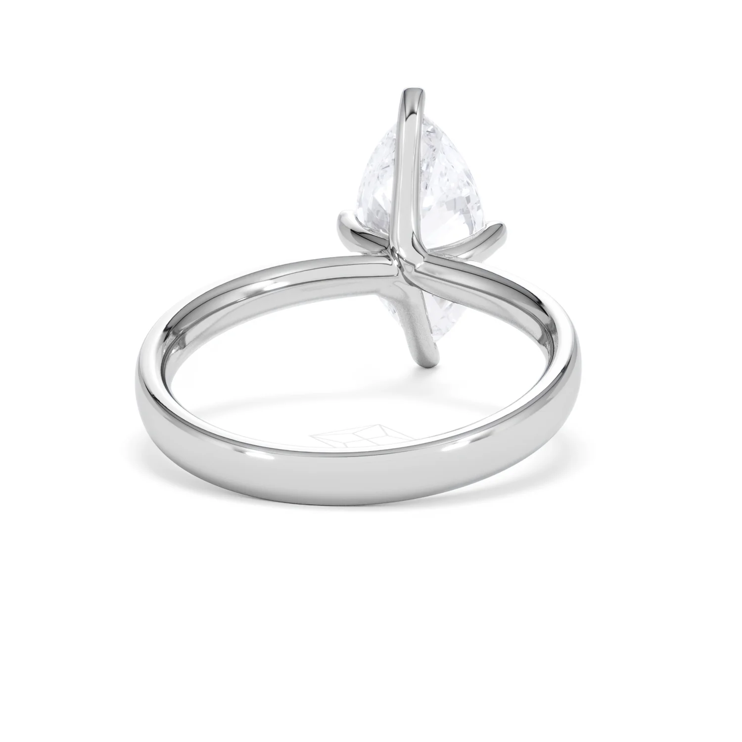 Origin Twist 2.00ct Marquise Cut Lab Diamond Solitaire Engagement Ring in Platinum - Image 44