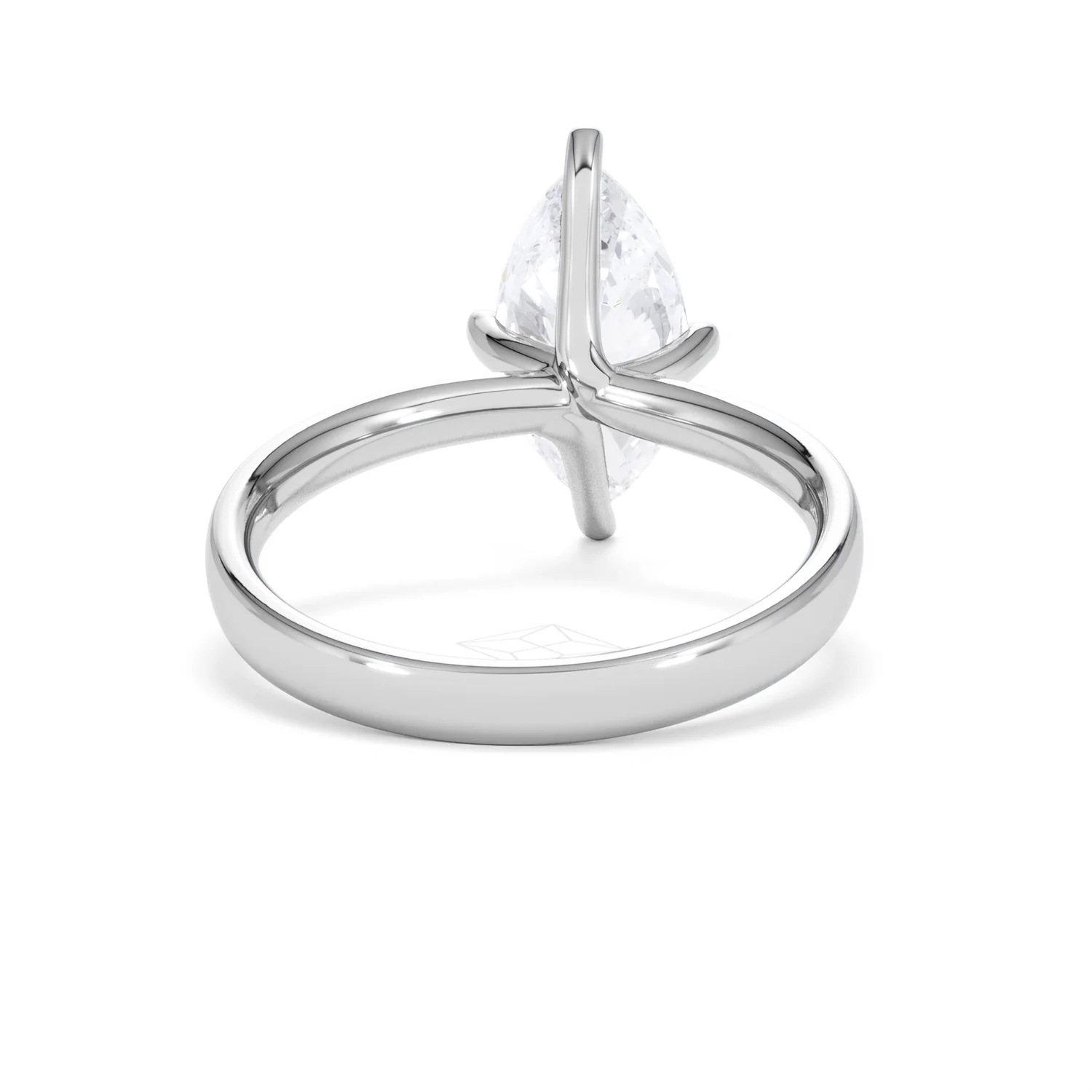 Origin Twist 2.00ct Marquise Cut Lab Diamond Solitaire Engagement Ring in Platinum - Image 45