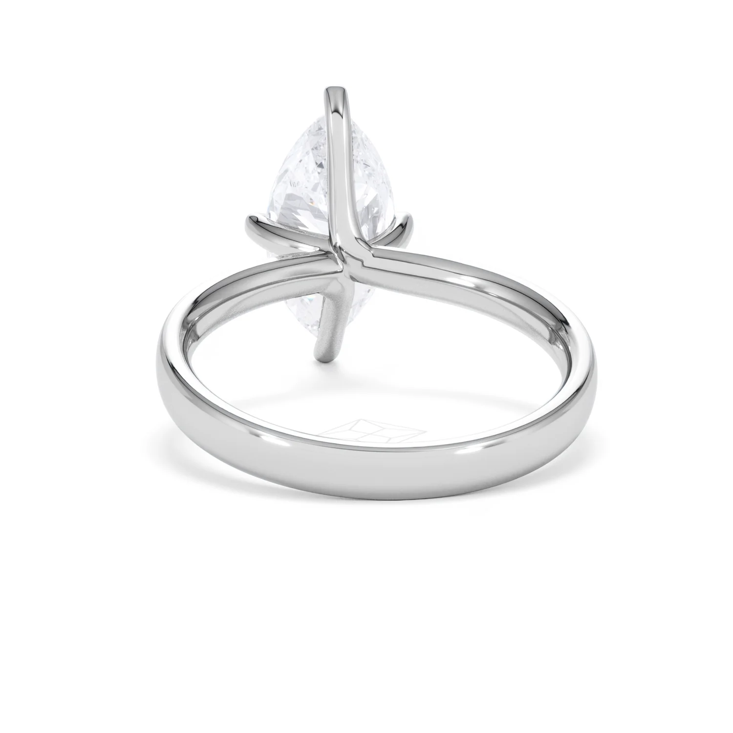 Origin Twist 2.00ct Marquise Cut Lab Diamond Solitaire Engagement Ring in Platinum - Image 49