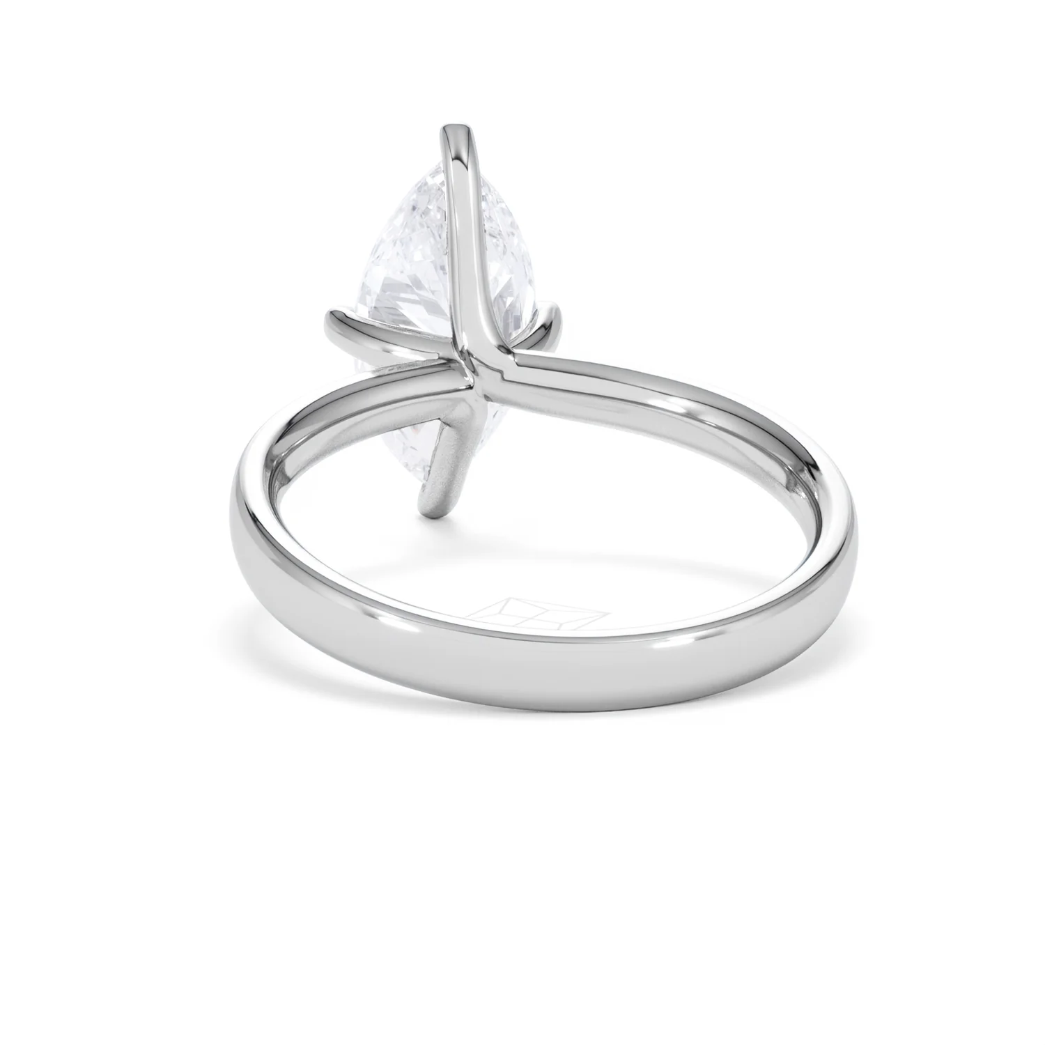 Origin Twist 2.00ct Marquise Cut Lab Diamond Solitaire Engagement Ring in Platinum - Image 50