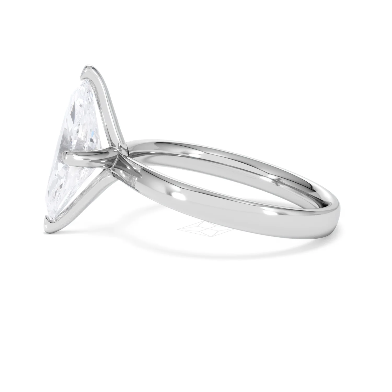 Origin Twist 2.00ct Marquise Cut Lab Diamond Solitaire Engagement Ring in Platinum - Image 68