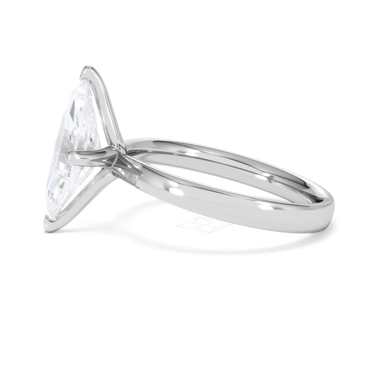 Origin Twist 2.00ct Marquise Cut Lab Diamond Solitaire Engagement Ring in Platinum - Image 69