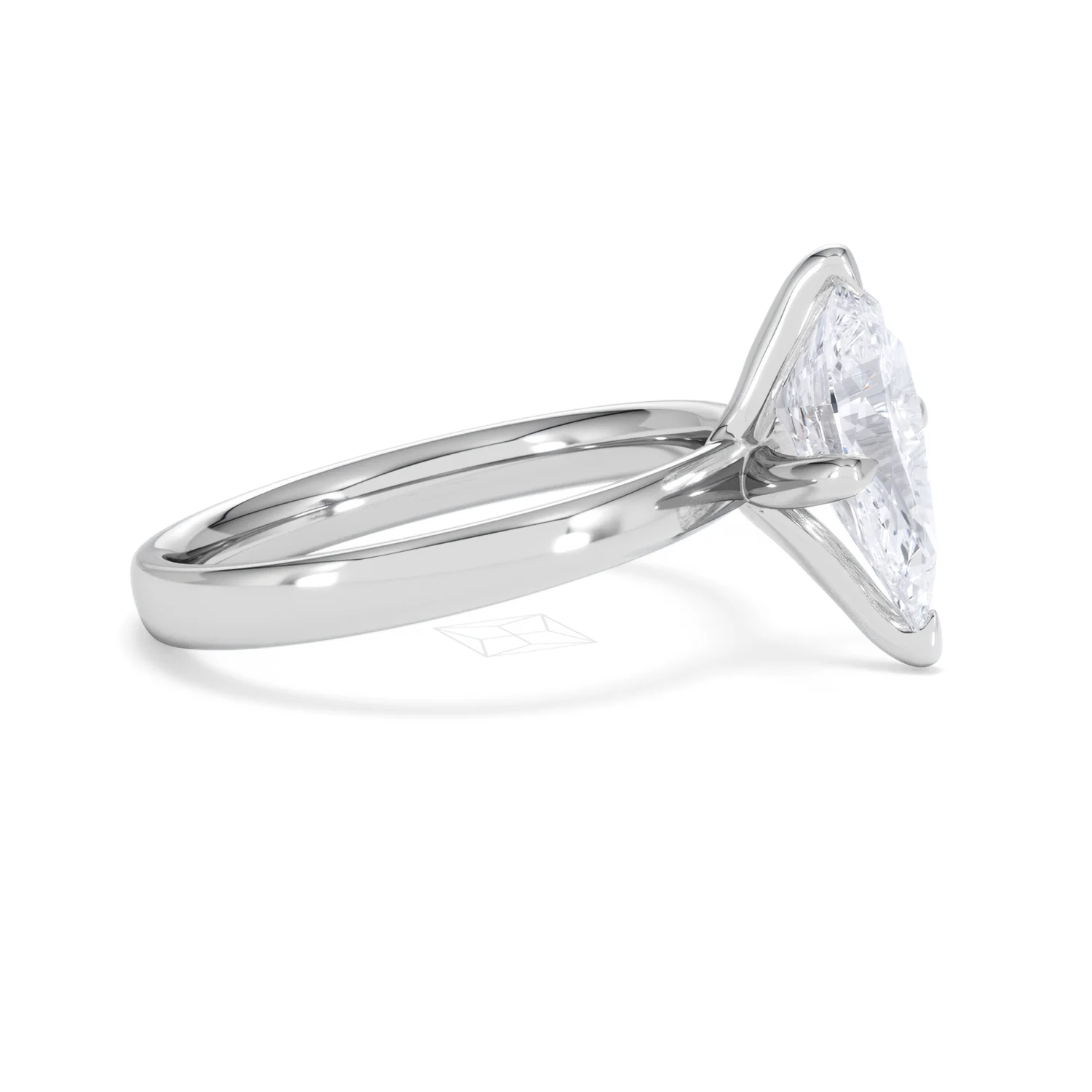 Origin Twist 2.00ct Pear Cut Lab Diamond Solitaire Engagement Ring in 18K White Gold - Image 23