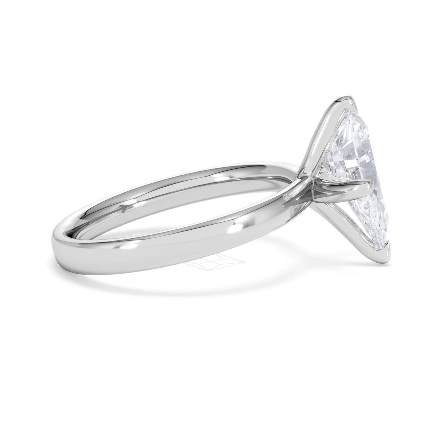 Origin Twist 2.00ct Pear Cut Lab Diamond Solitaire Engagement Ring in 18K White Gold - Image 26
