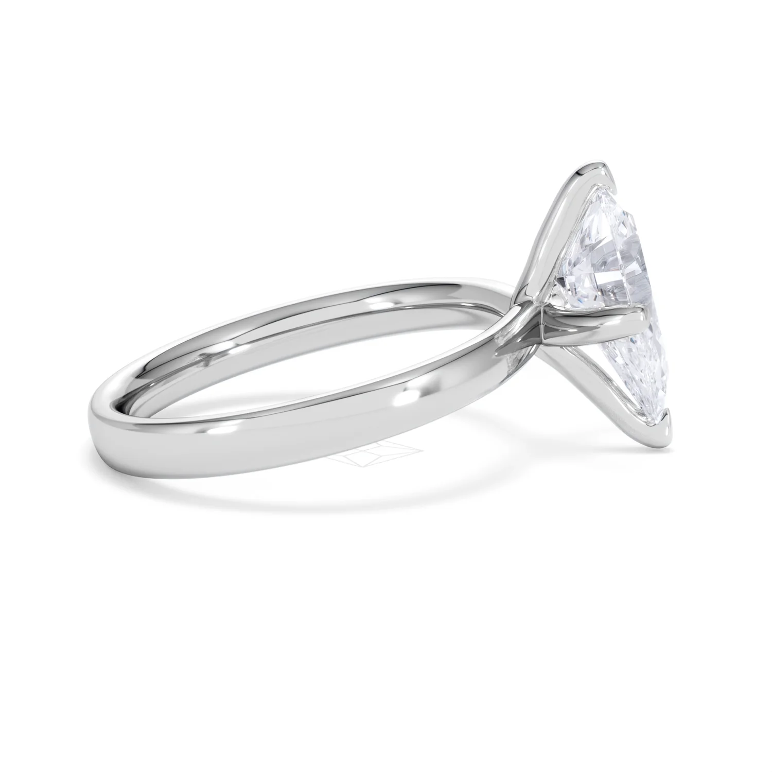 Origin Twist 2.00ct Pear Cut Lab Diamond Solitaire Engagement Ring in 18K White Gold - Image 27