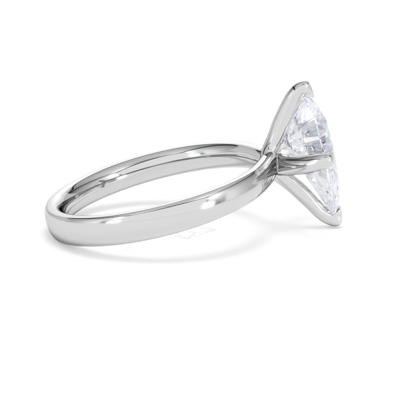 Origin Twist 2.00ct Pear Cut Lab Diamond Solitaire Engagement Ring in 18K White Gold - Image 28
