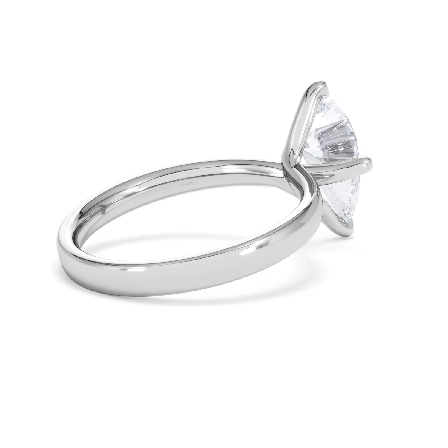 Origin Twist 2.00ct Pear Cut Lab Diamond Solitaire Engagement Ring in 18K White Gold - Image 35