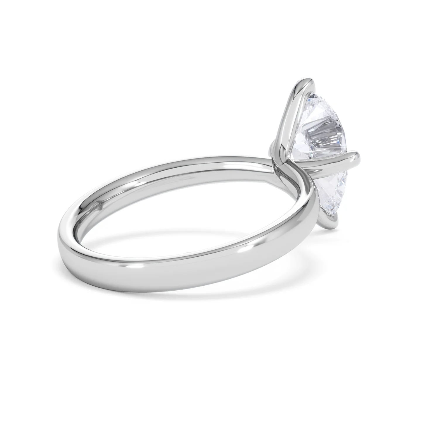 Origin Twist 2.00ct Pear Cut Lab Diamond Solitaire Engagement Ring in 18K White Gold - Image 36