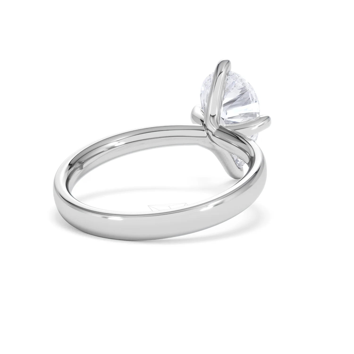 Origin Twist 2.00ct Pear Cut Lab Diamond Solitaire Engagement Ring in 18K White Gold - Image 40