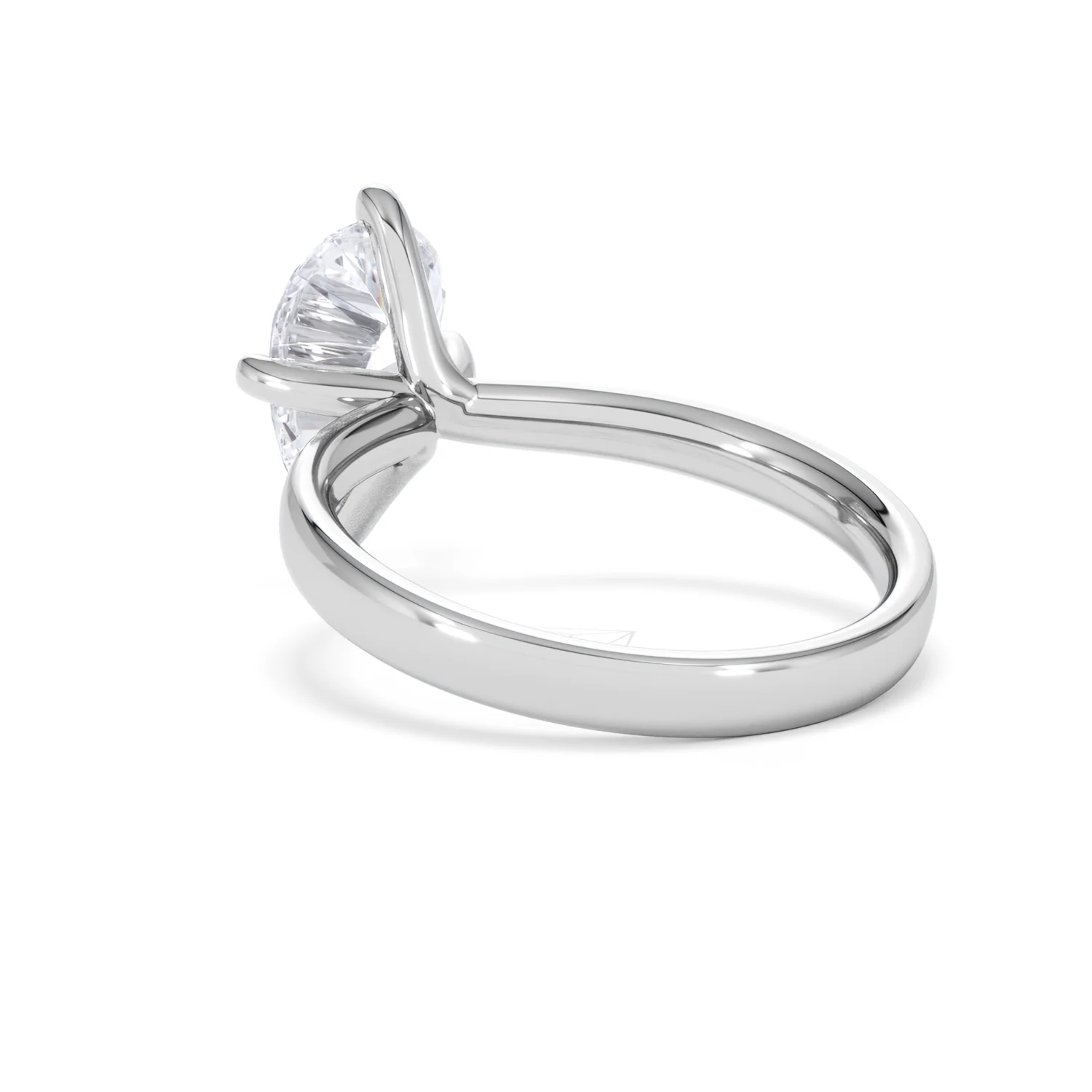 Origin Twist 2.00ct Pear Cut Lab Diamond Solitaire Engagement Ring in 18K White Gold - Image 55