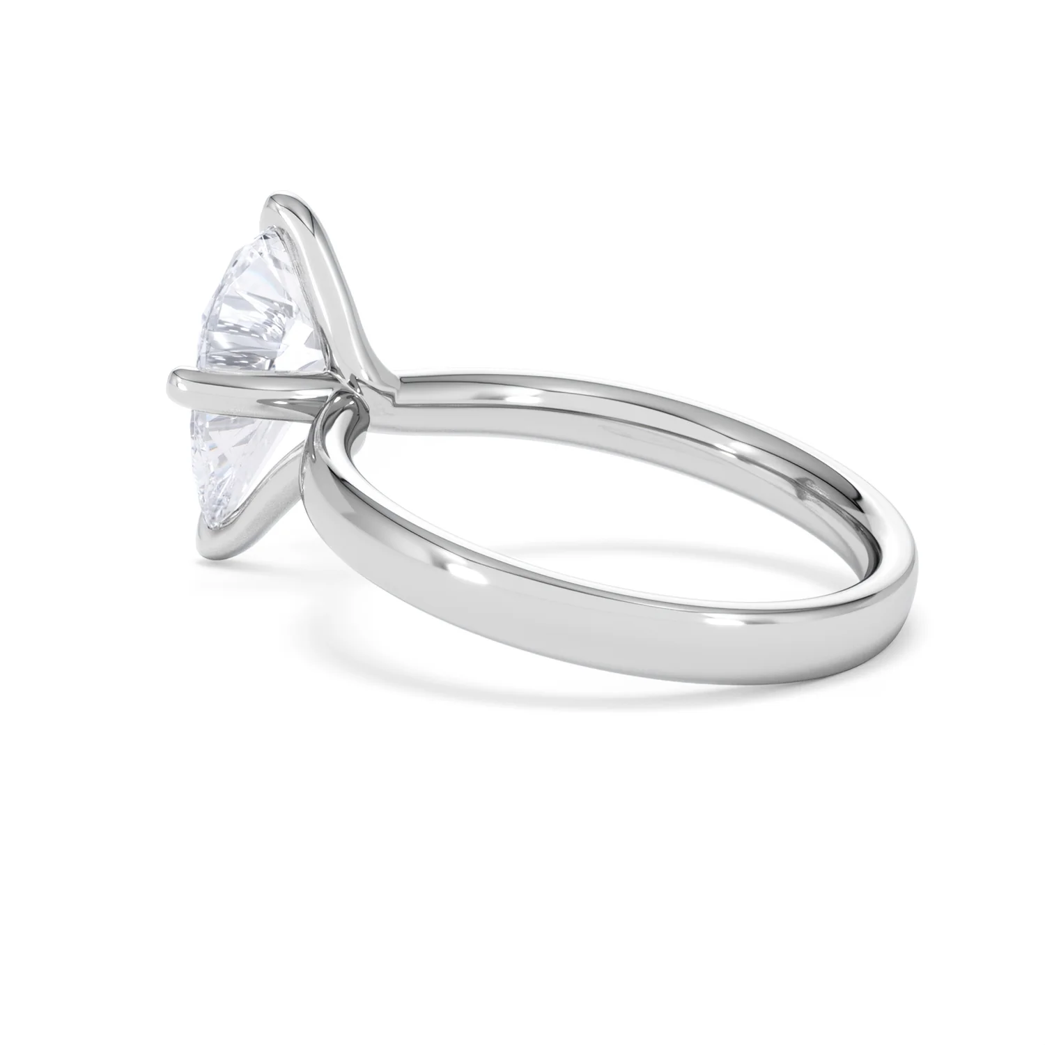 Origin Twist 2.00ct Pear Cut Lab Diamond Solitaire Engagement Ring in 18K White Gold - Image 60