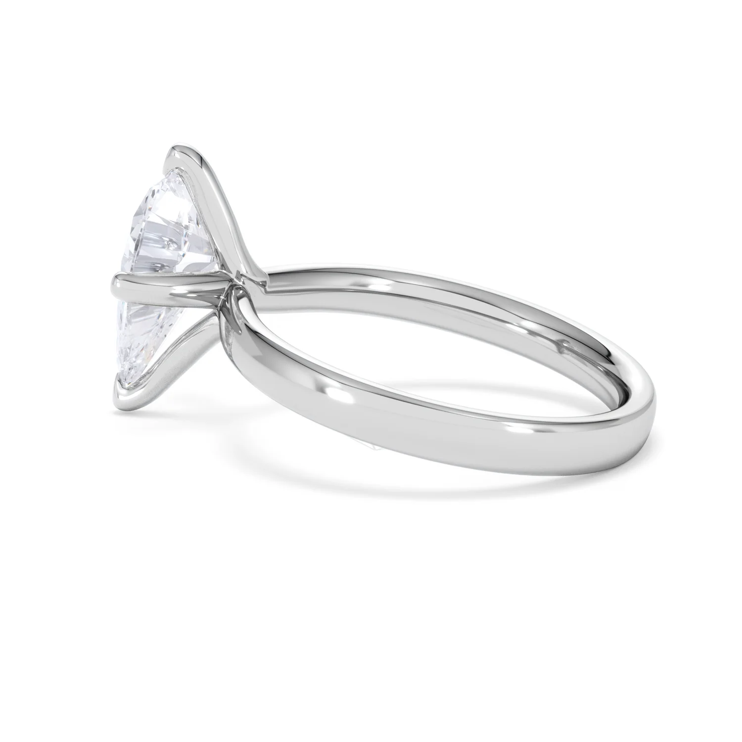 Origin Twist 2.00ct Pear Cut Lab Diamond Solitaire Engagement Ring in 18K White Gold - Image 63